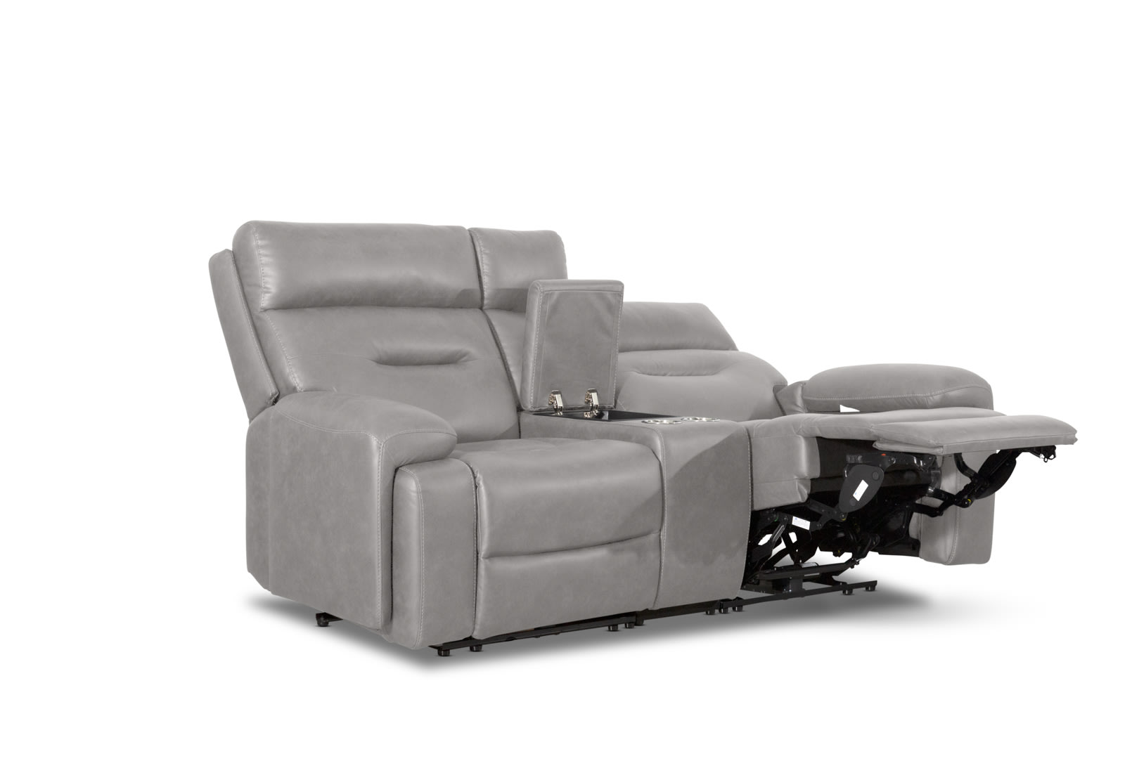 HOLLYWOOD 2 Seater w Electric Recliners Console MEDIA – image 20 of 38