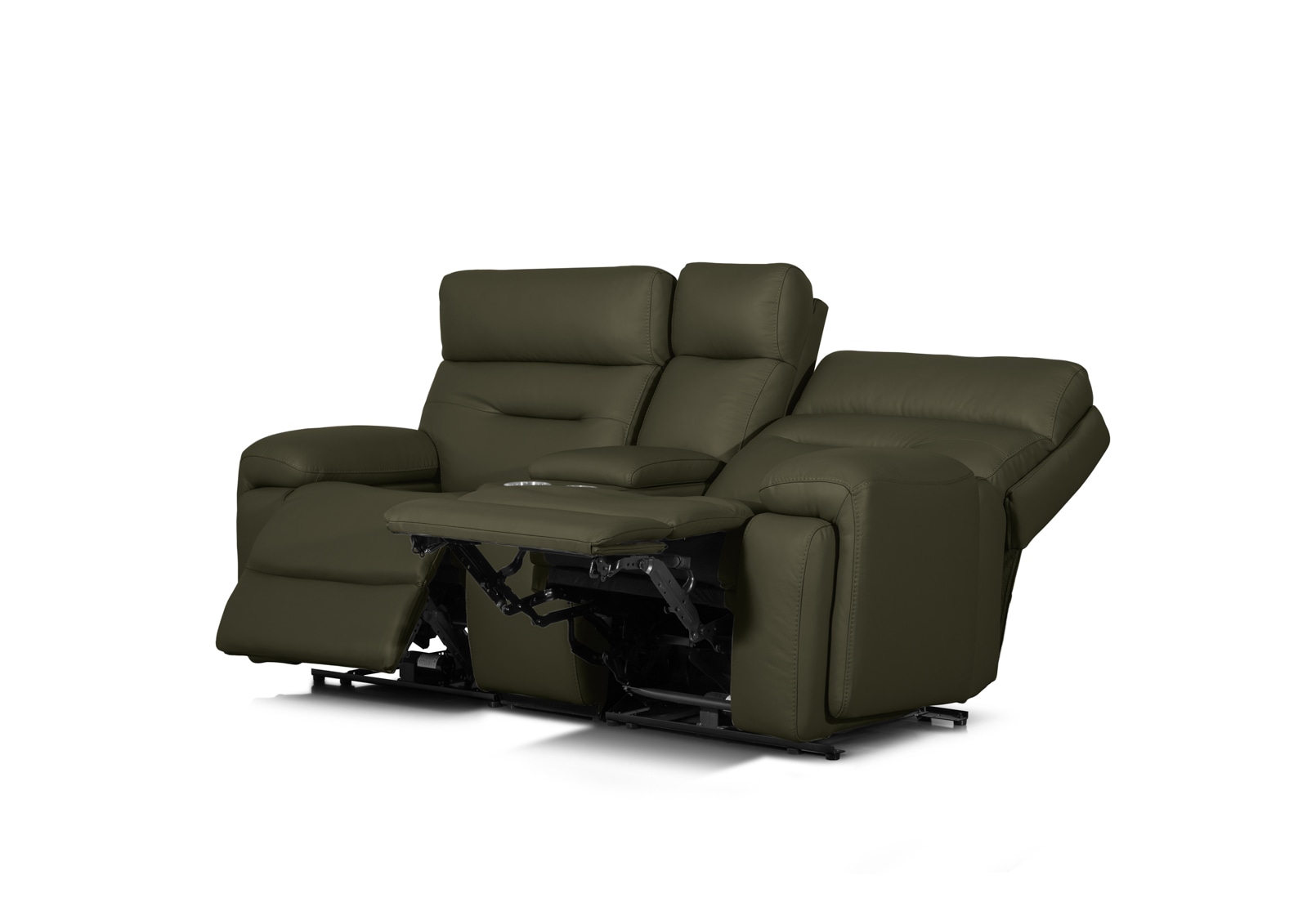 HOLLYWOOD 2 Seater w Elec Recliners Console MEDIA – image 19 of 30