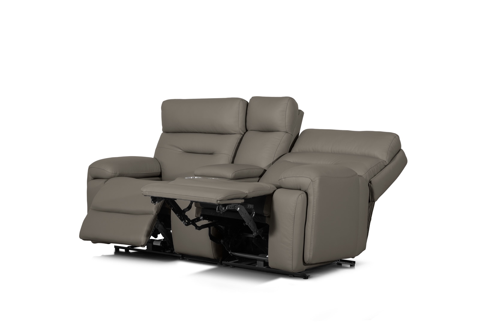 HOLLYWOOD 2 Seater w Elec Recliners Console MEDIA – image 19 of 30