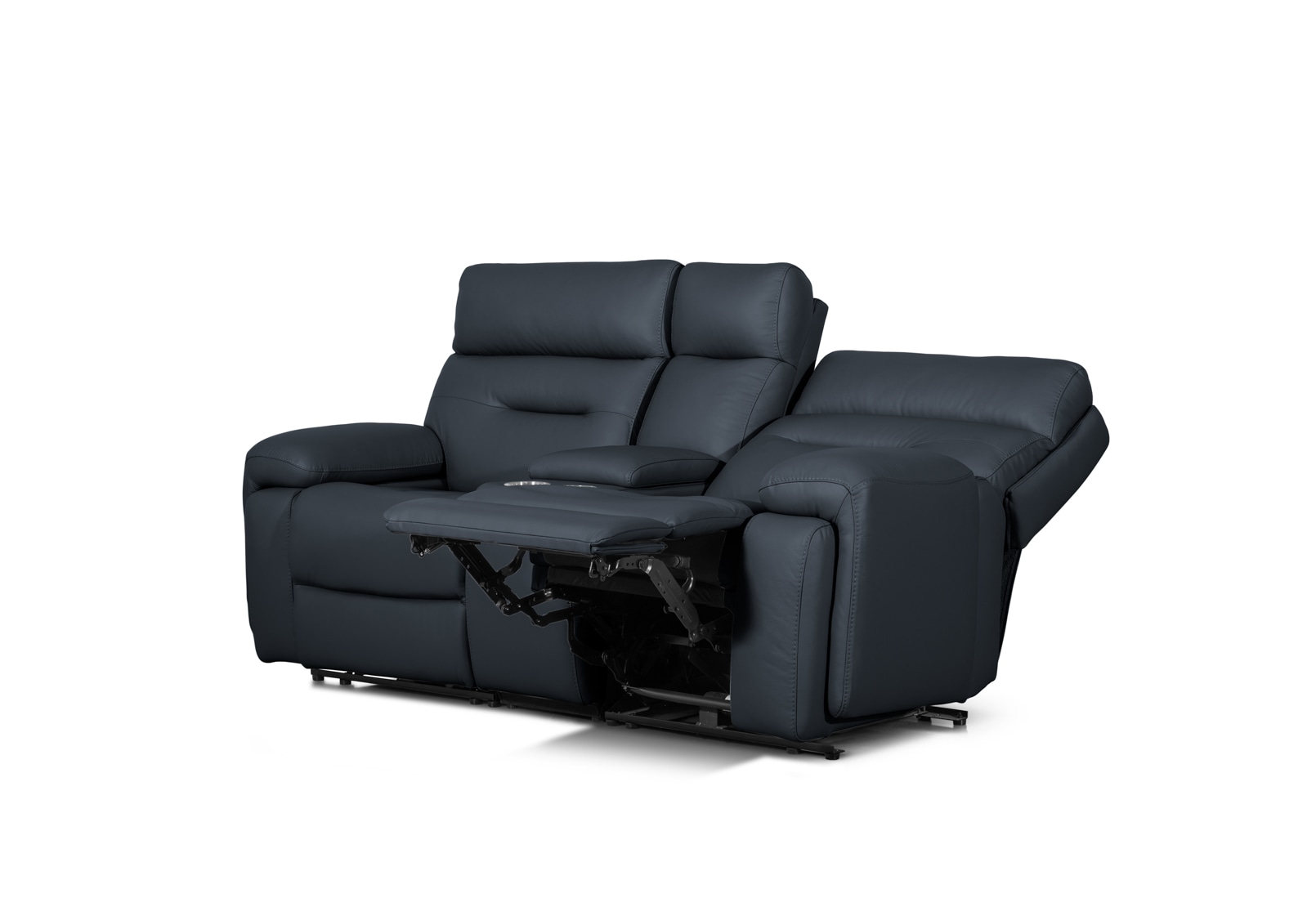 HOLLYWOOD 2 Seater w Elec Recliners Console MEDIA – image 22 of 30