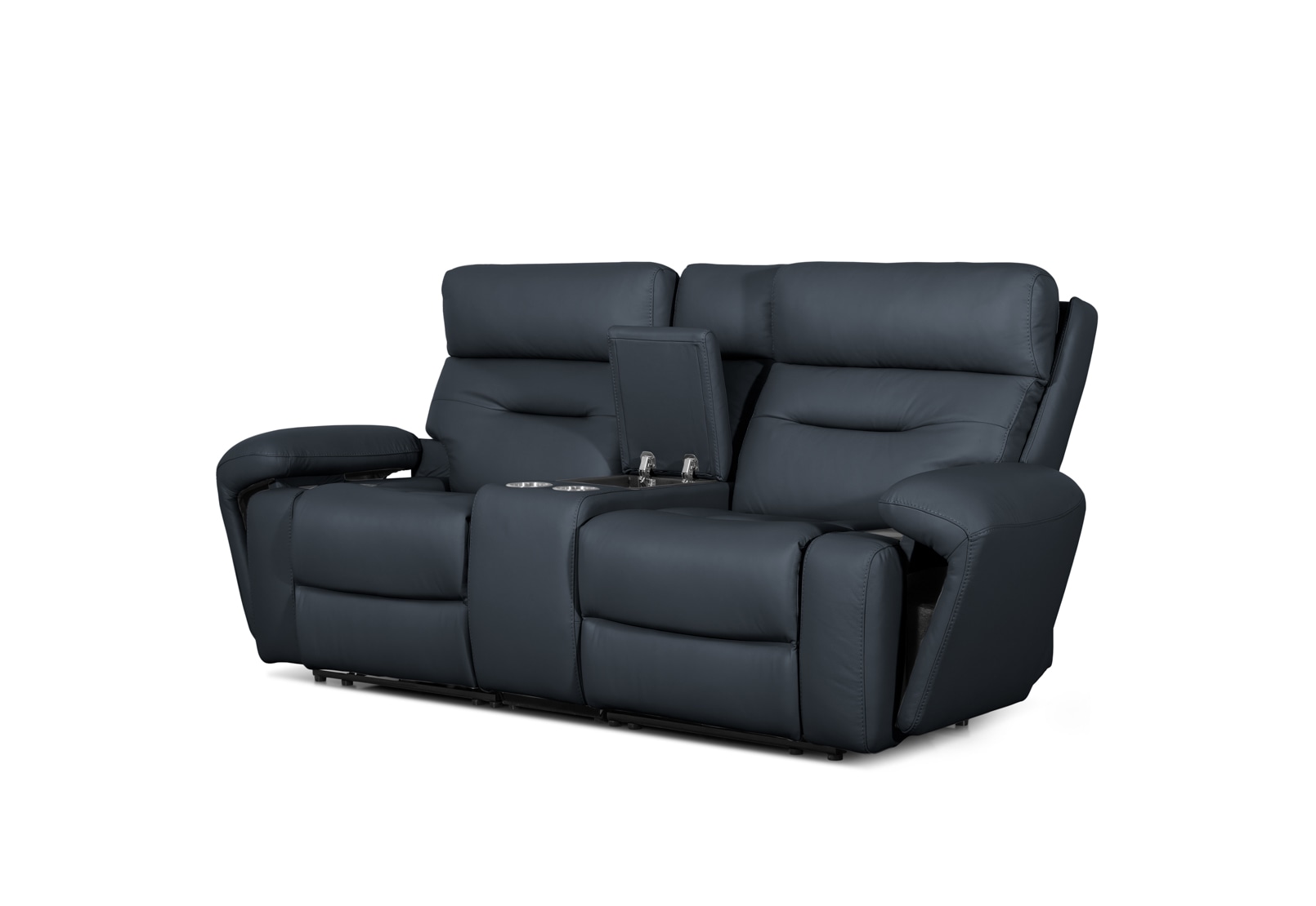 HOLLYWOOD 2 Seater w Elec Recliners Console MEDIA – image 23 of 30
