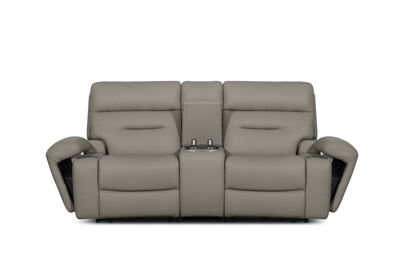 HOLLYWOOD 2 Seater w Elec Recliners Console MEDIA – image 6 of 30