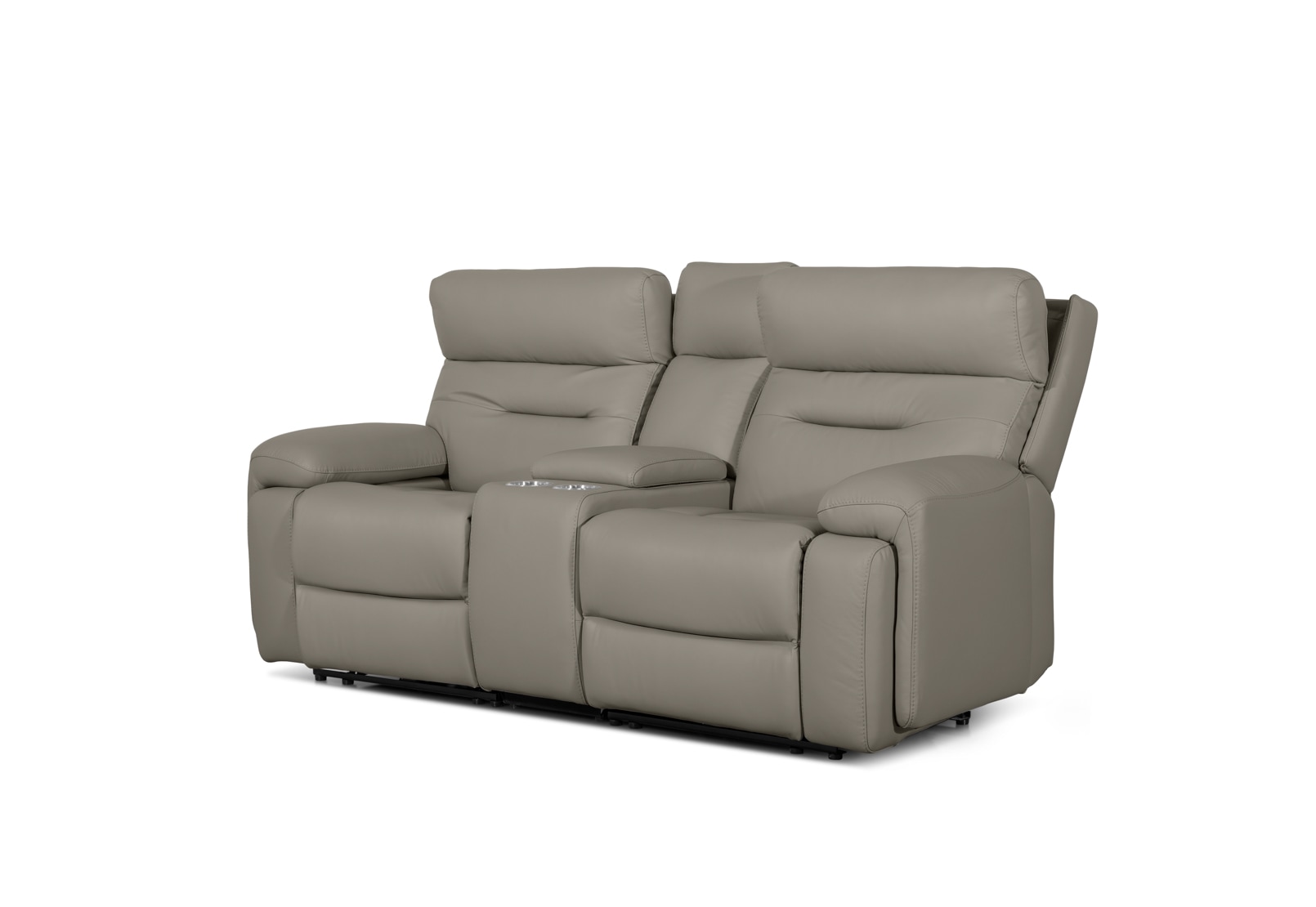HOLLYWOOD 2 Seater w Elec Recliners Console MEDIA – image 11 of 30