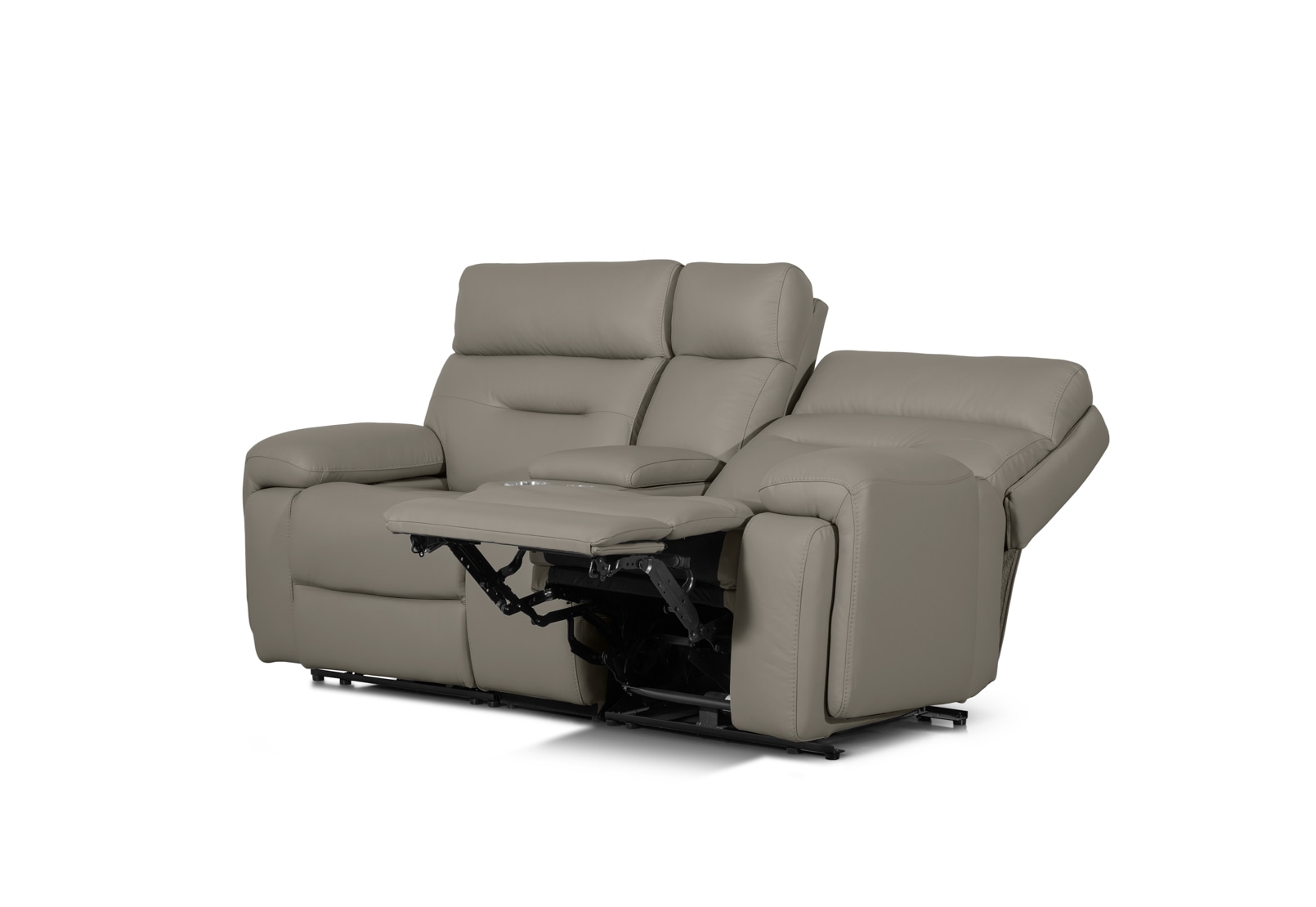 HOLLYWOOD 2 Seater w Elec Recliners Console MEDIA – image 22 of 30