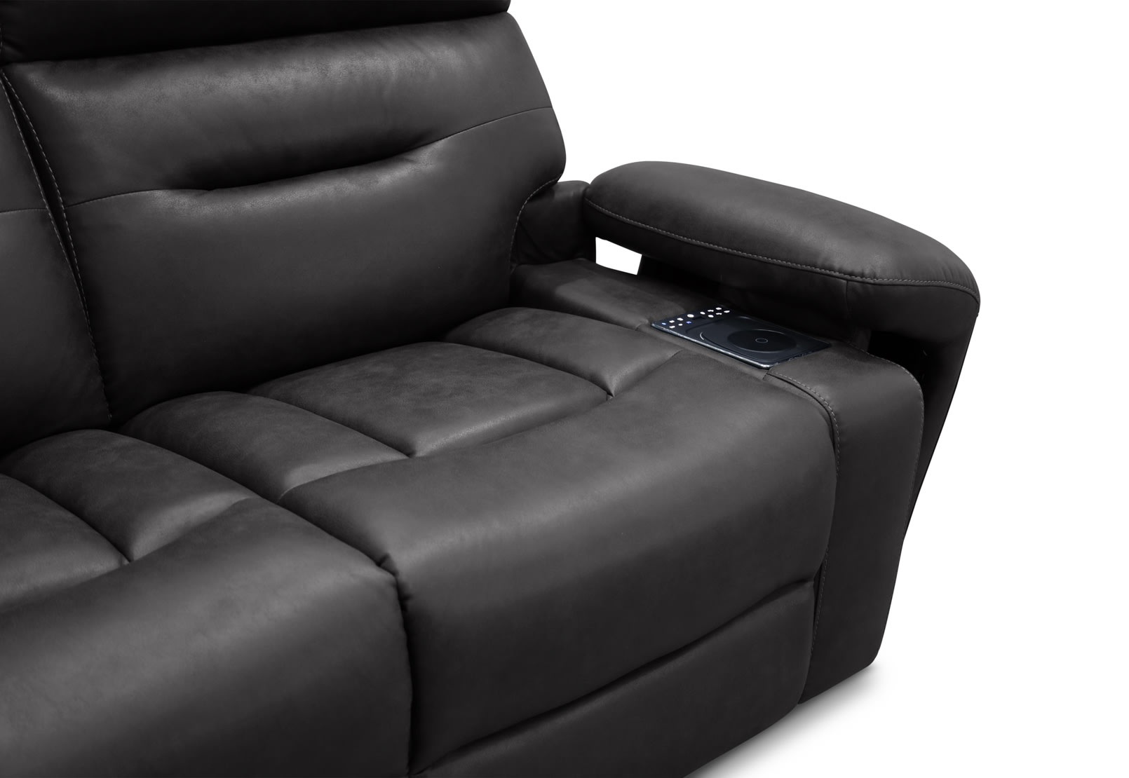 HOLLYWOOD FABRIC Media 2 Seater with Electric Recliners – image 40 of 73
