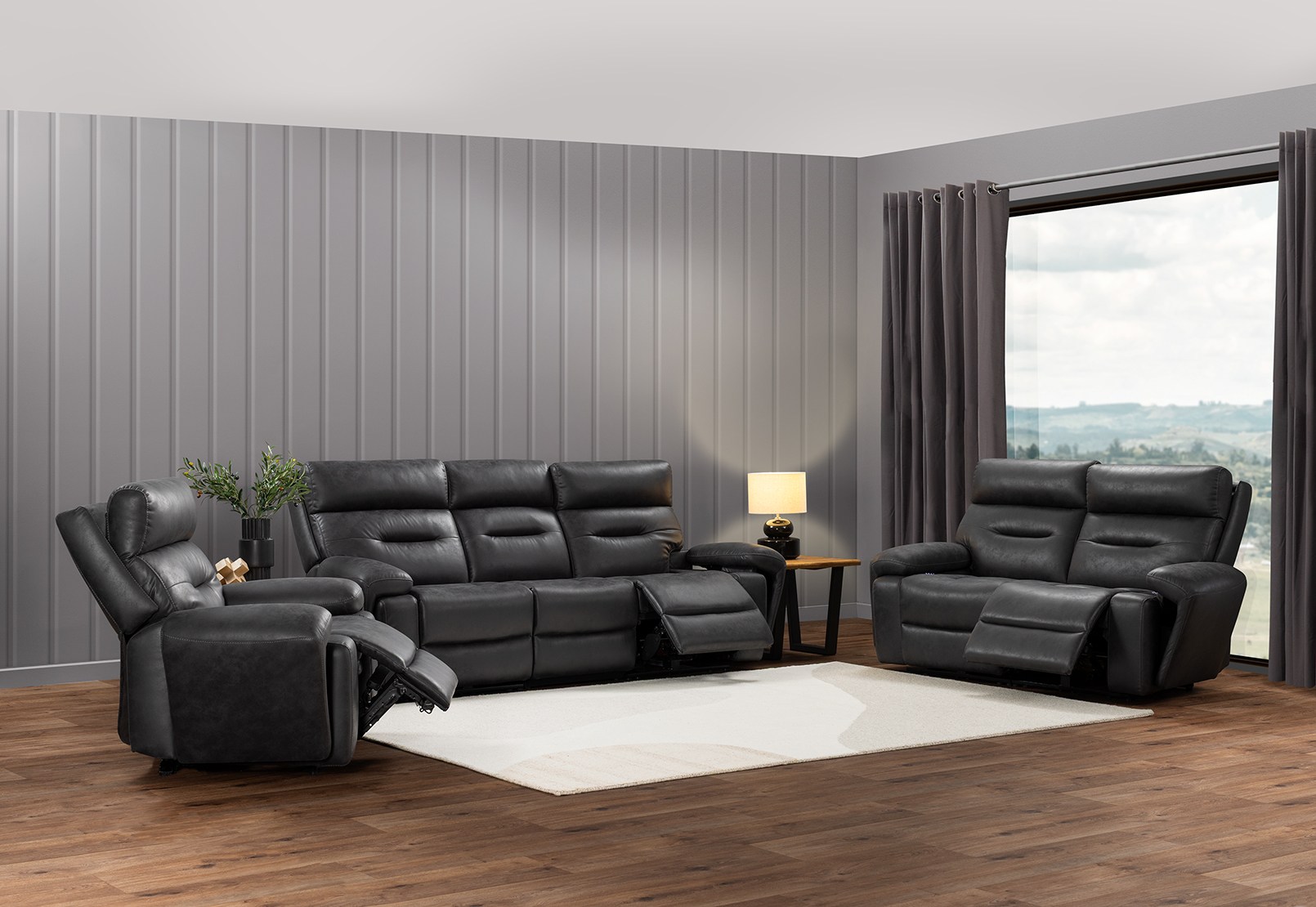 HOLLYWOOD 3 Seater w Electric Recliners MEDIA MTO – image 24 of 25