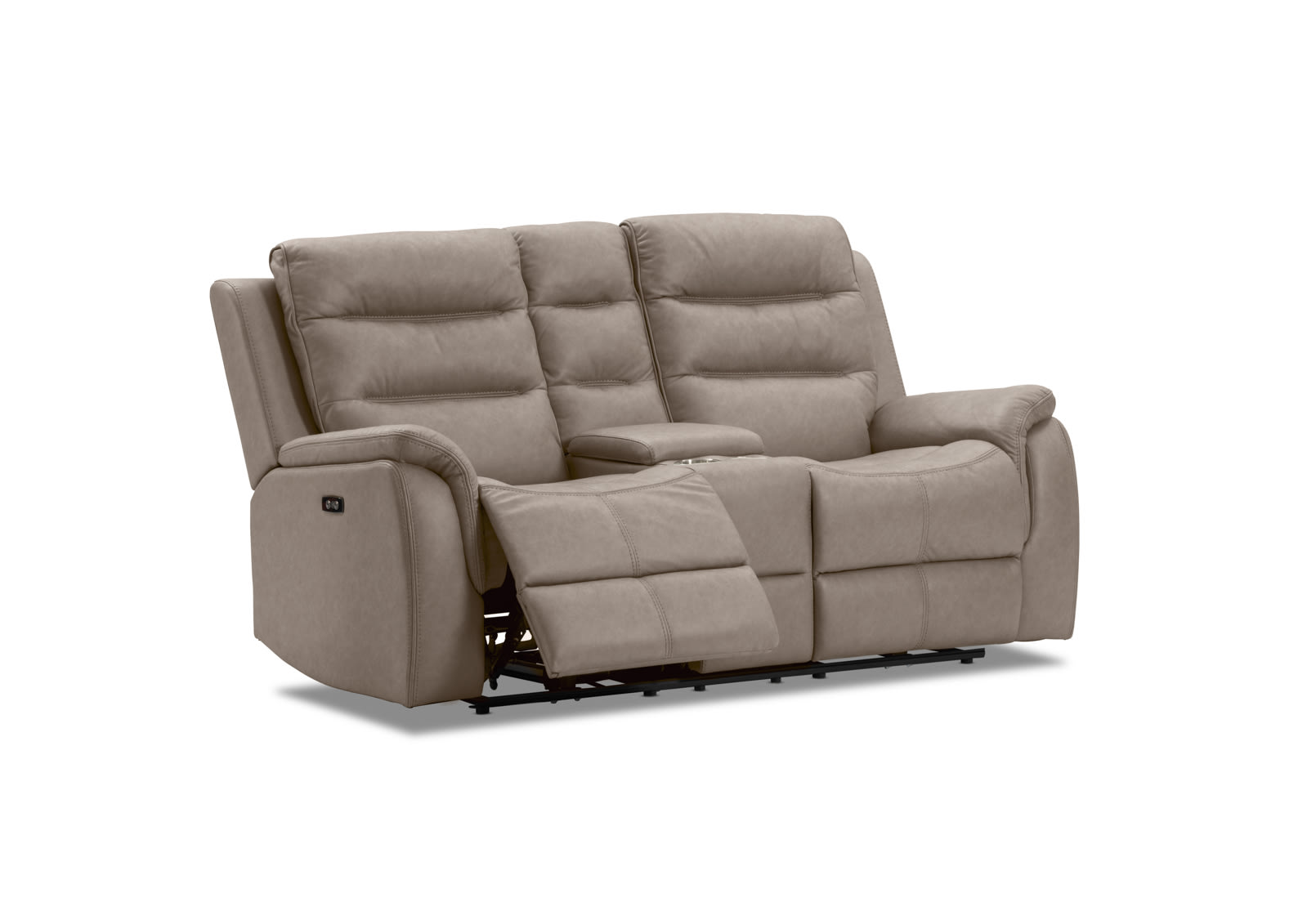 NADAL FABRIC 2 Seater Sofa with Electric Recliners and Console – image 6 of 16