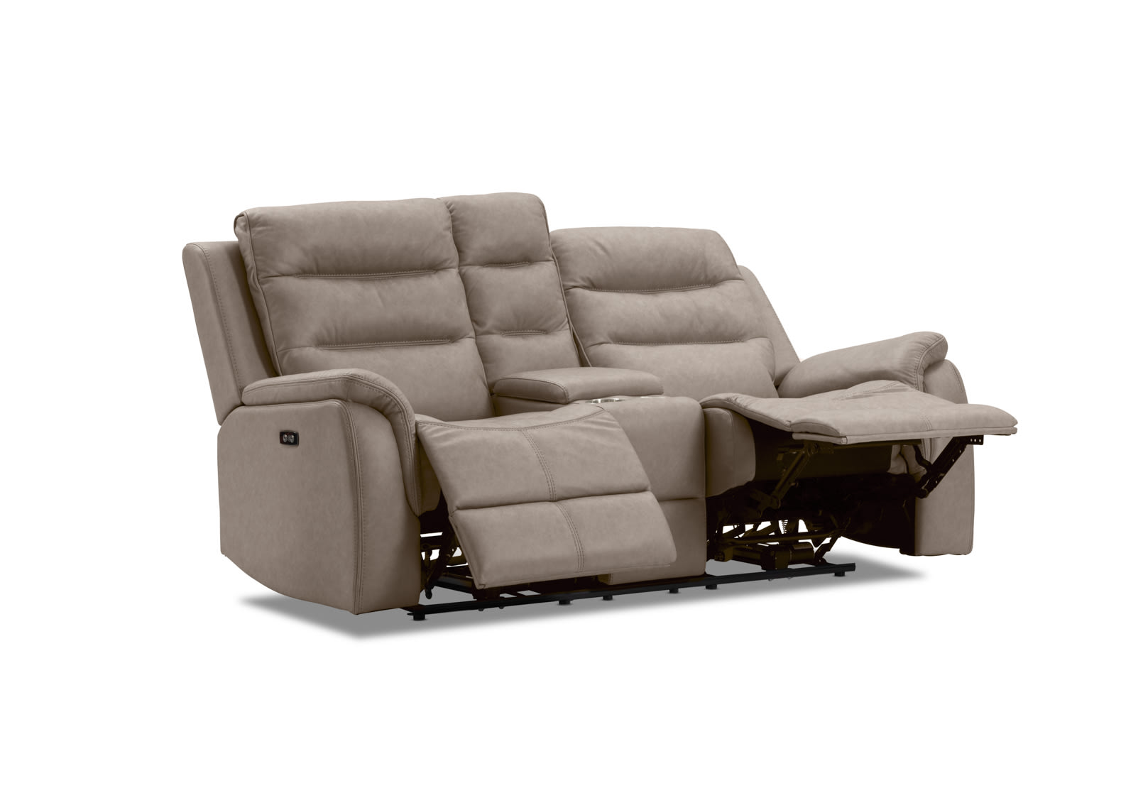 NADAL FABRIC 2 Seater Sofa with Electric Recliners and Console – image 7 of 16