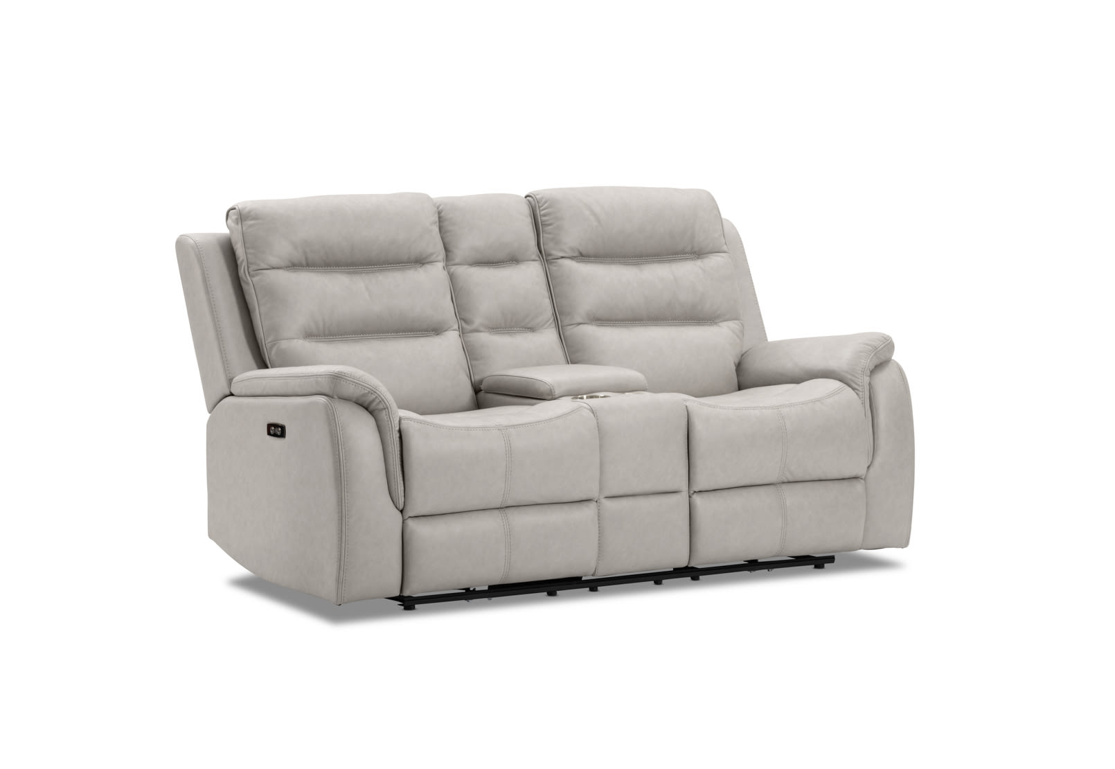 NADAL FABRIC 2 Seater Sofa with Electric Recliners and Console – image 2 of 16