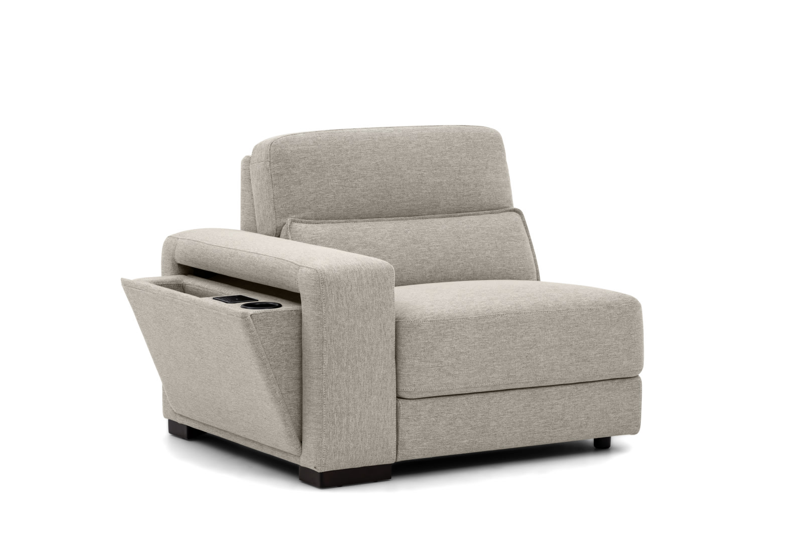 ELISEO FABRIC 2 Seater Sofa with Square Console – image 3 of 6