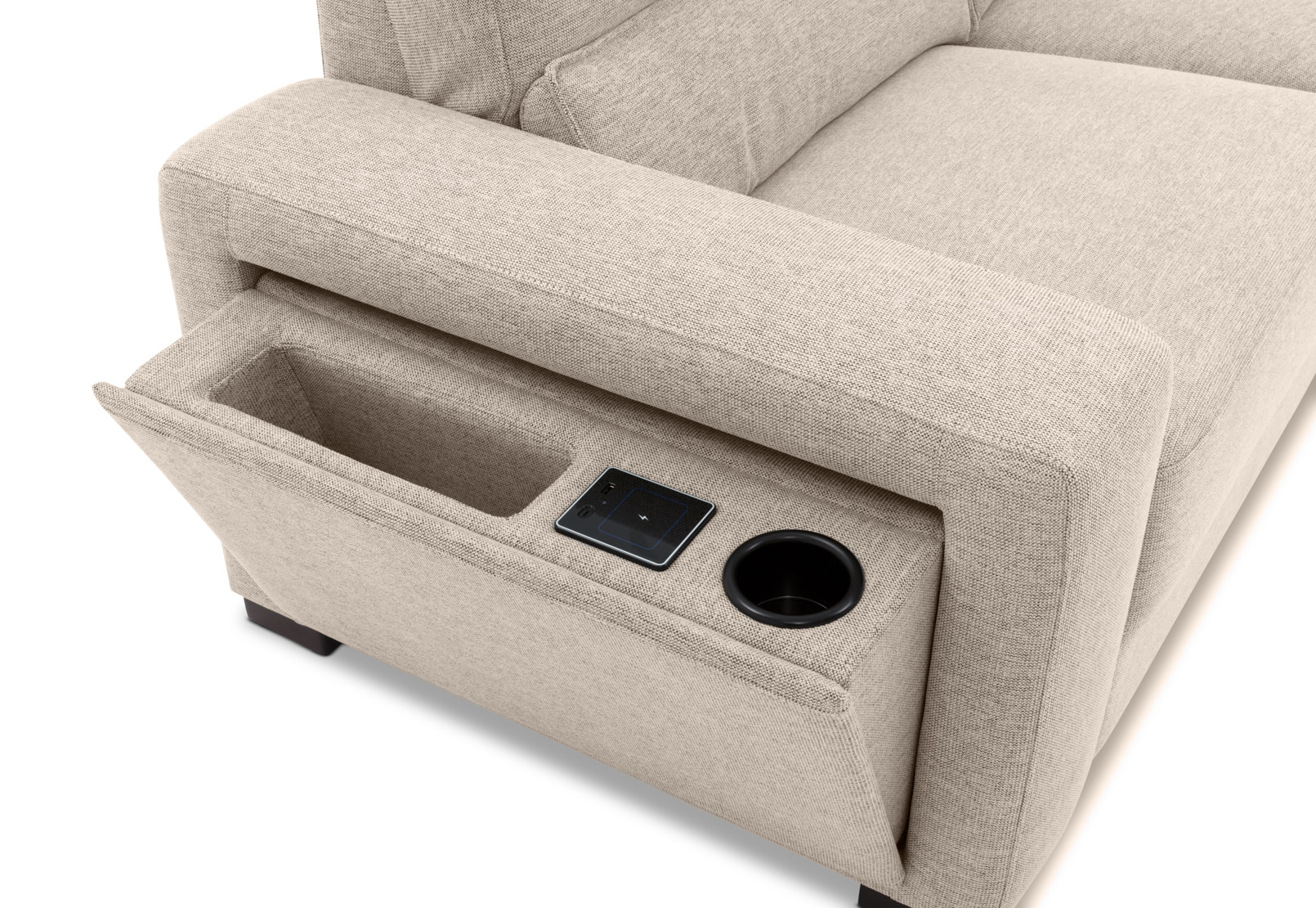ELISEO FABRIC 4 Seater Wedge Sofa – image 9 of 12