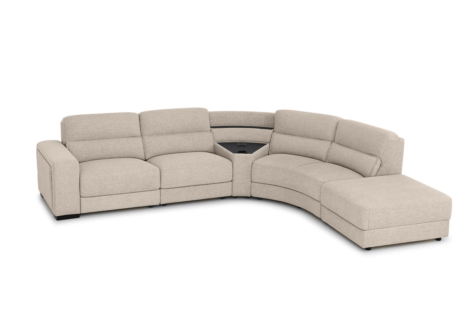 ELISEO FABRIC 4 Seater Corner RHF Chaise with Console – image 2 of 8