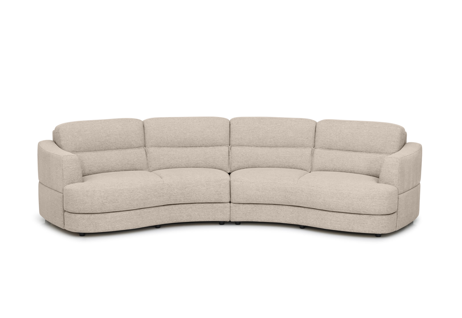 ELISEO FABRIC 4 Seater Curved Sofa – image 1 of 5