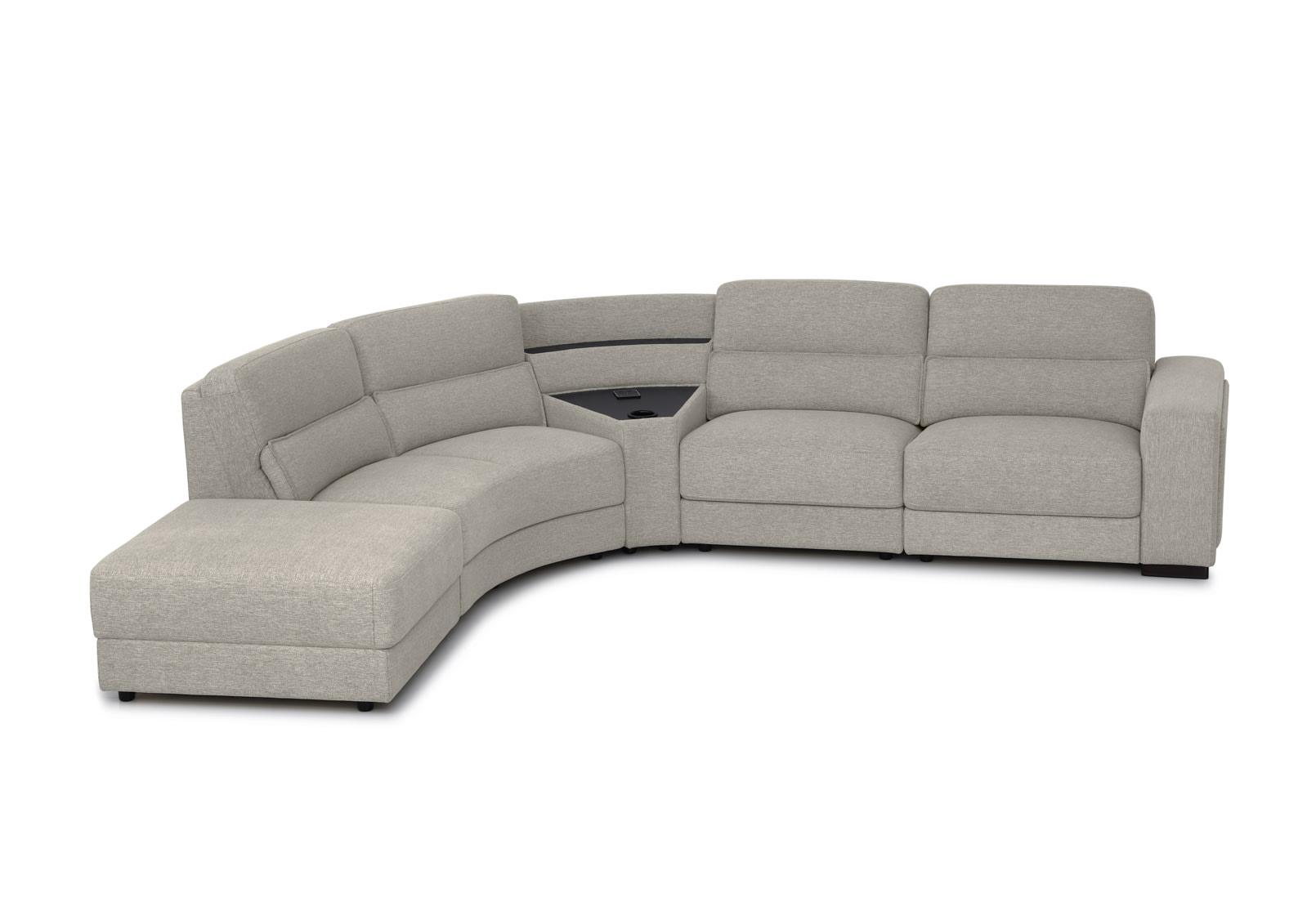 ELISEO FABRIC 4 Seater Corner LHF Chaise with Console – image 1 of 8