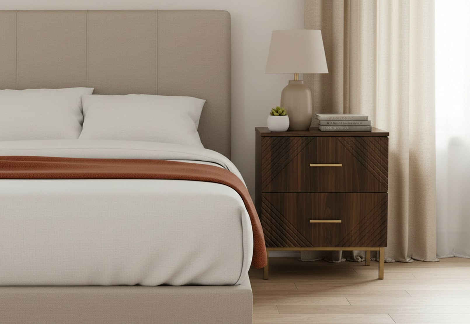HARRY 2 Drawer Bedside – image 1 of 14