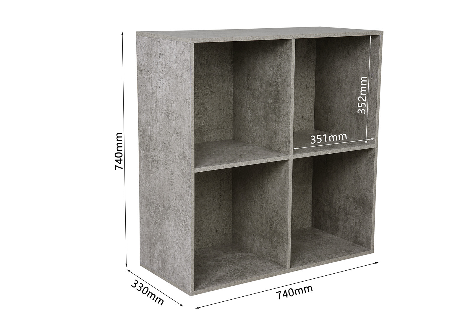HUFF 4 Cube Bookshelf – image 6 of 6