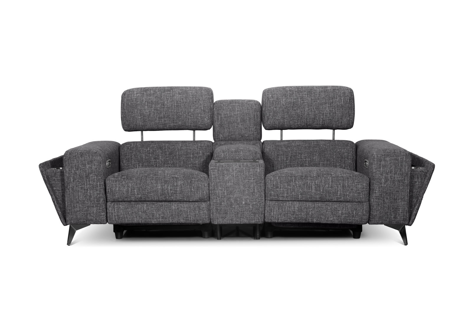 SINATRA FABRIC Media 2 Seater with Inbuilt Electric Recliners – image 2 of 15