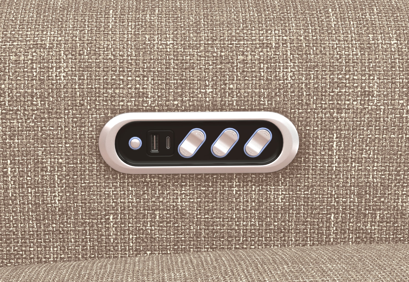 SINATRA FABRIC Media 2 Seater with Inbuilt Electric Recliners – image 14 of 15