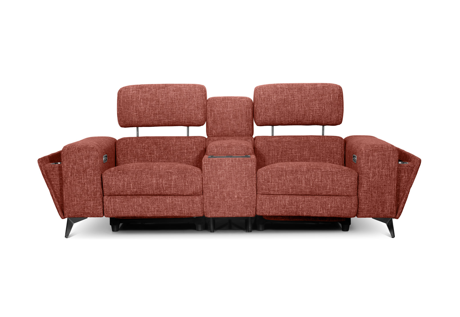 SINATRA FABRIC Media 2 Seater with Inbuilt Electric Recliners – image 2 of 15