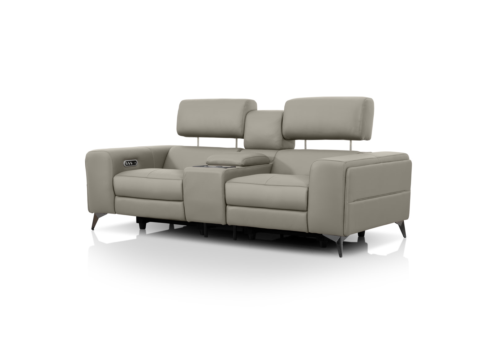 SINATRA LEATHER Media 2 Seater with Inbuilt Electric Recliners – image 4 of 16