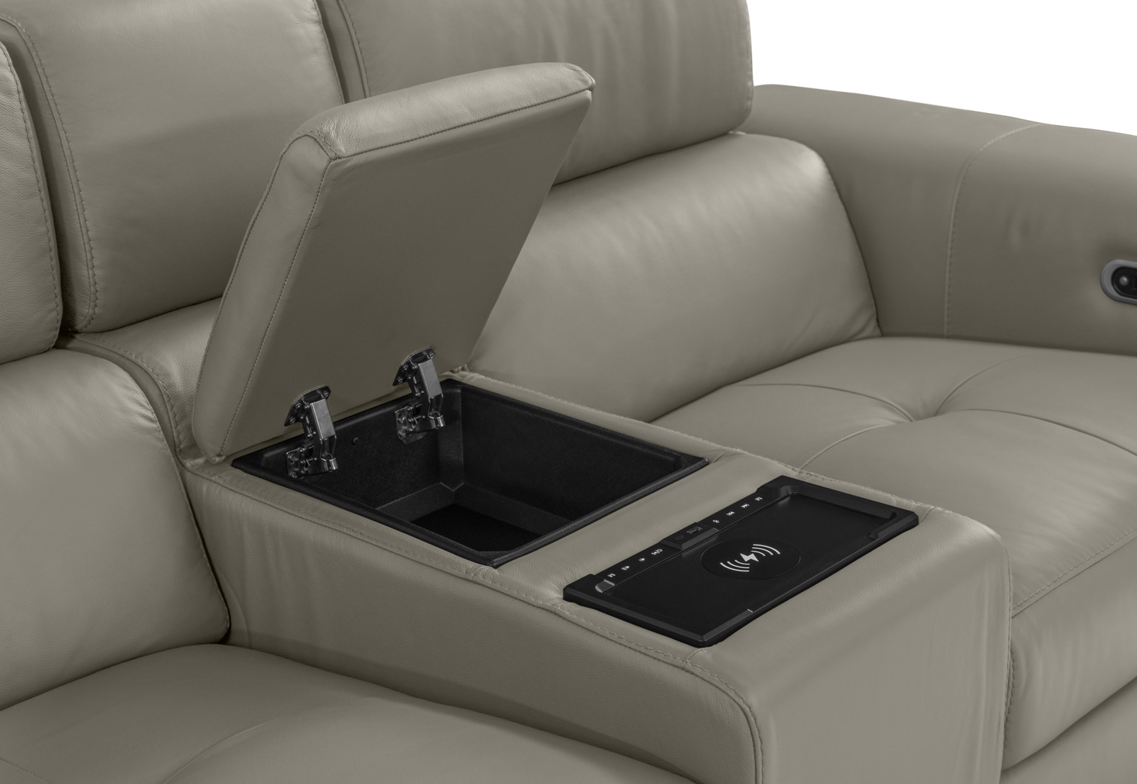 SINATRA LEATHER Media 2 Seater with Inbuilt Electric Recliners – image 13 of 16