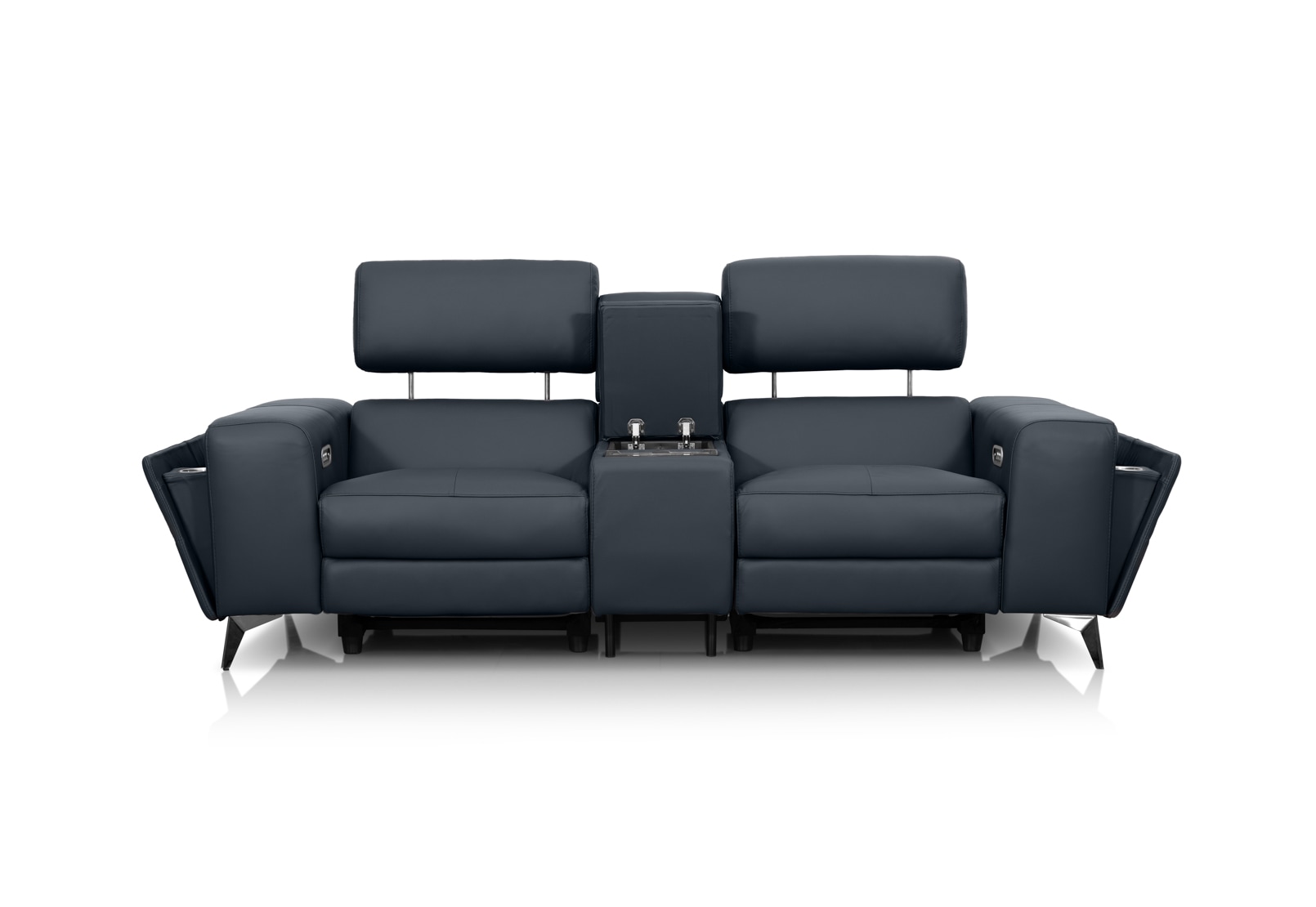 SINATRA LEATHER Media 2 Seater with Inbuilt Electric Recliners – image 2 of 16