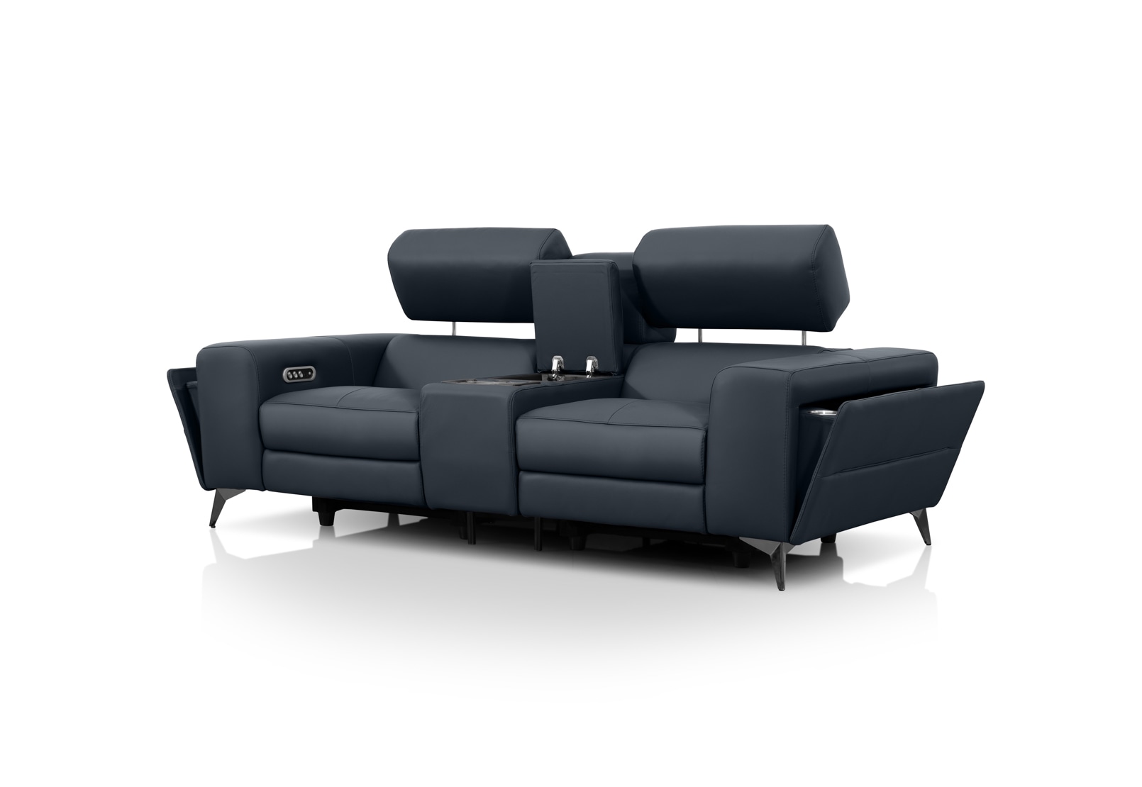 SINATRA LEATHER Media 2 Seater with Inbuilt Electric Recliners – image 5 of 16