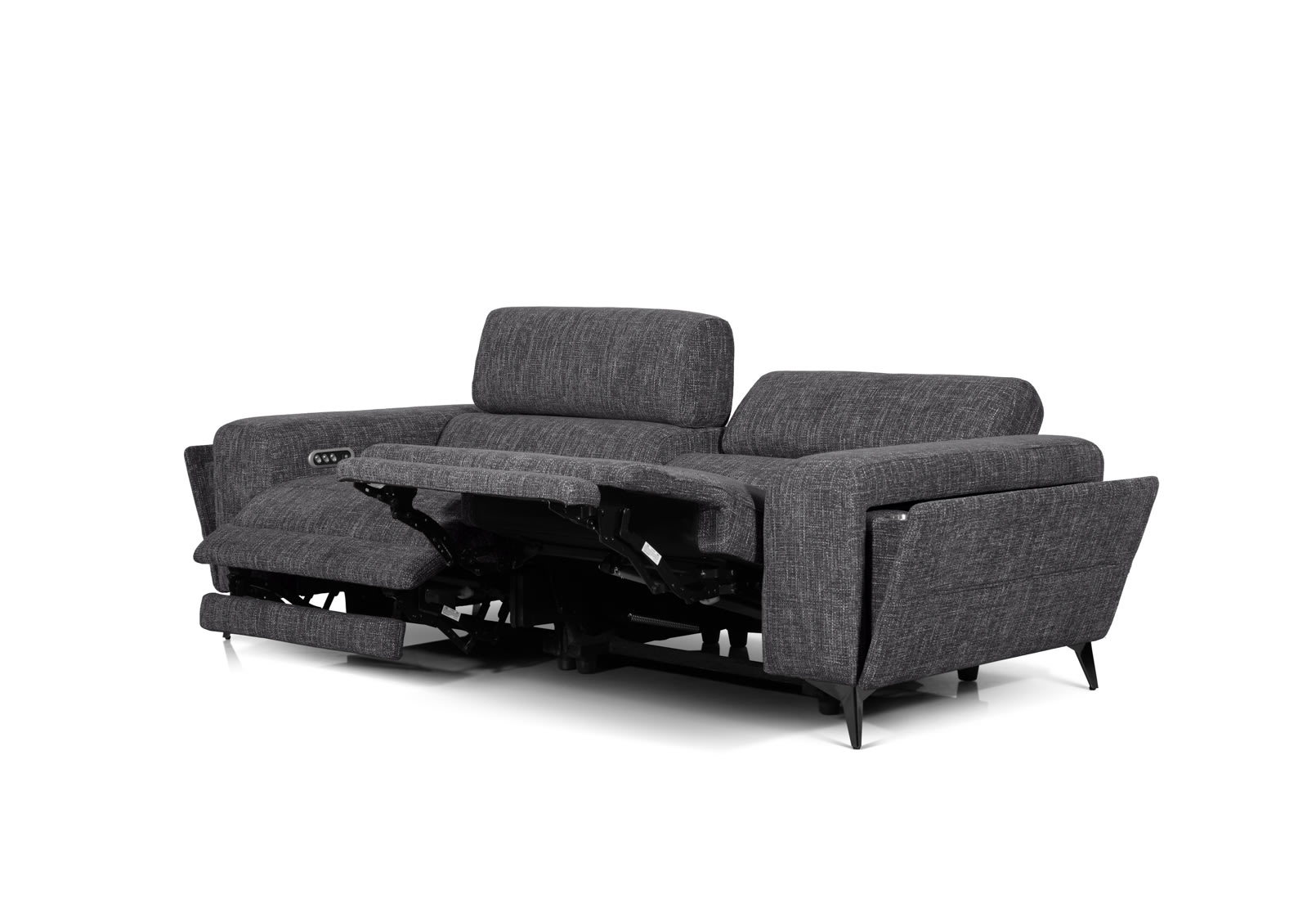 SINATRA FABRIC 3 Seater with 2 Inbuilt Electric Recliners – image 9 of 18