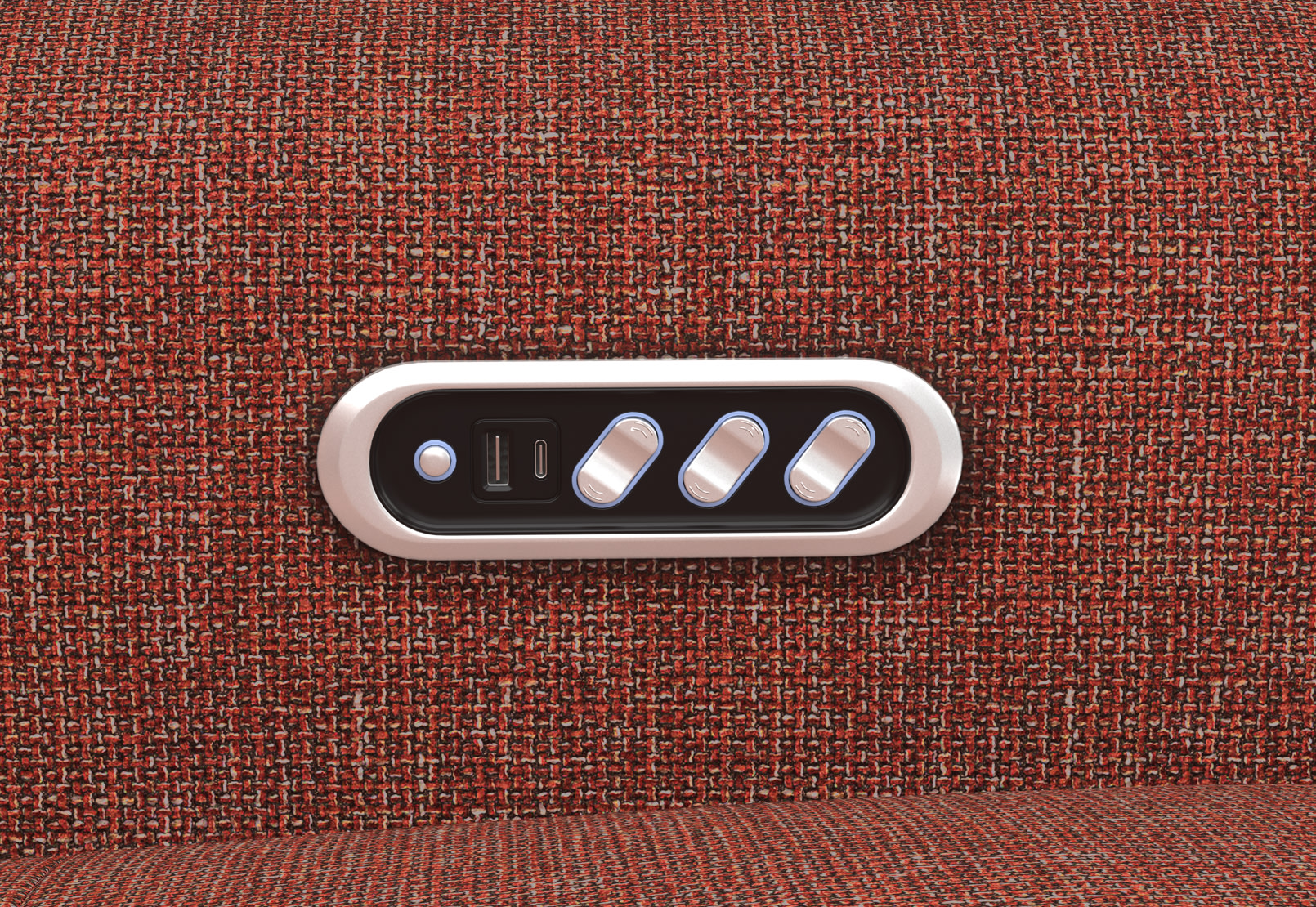 SINATRA FABRIC 3 Seater with 2 Inbuilt Electric Recliners – image 17 of 18