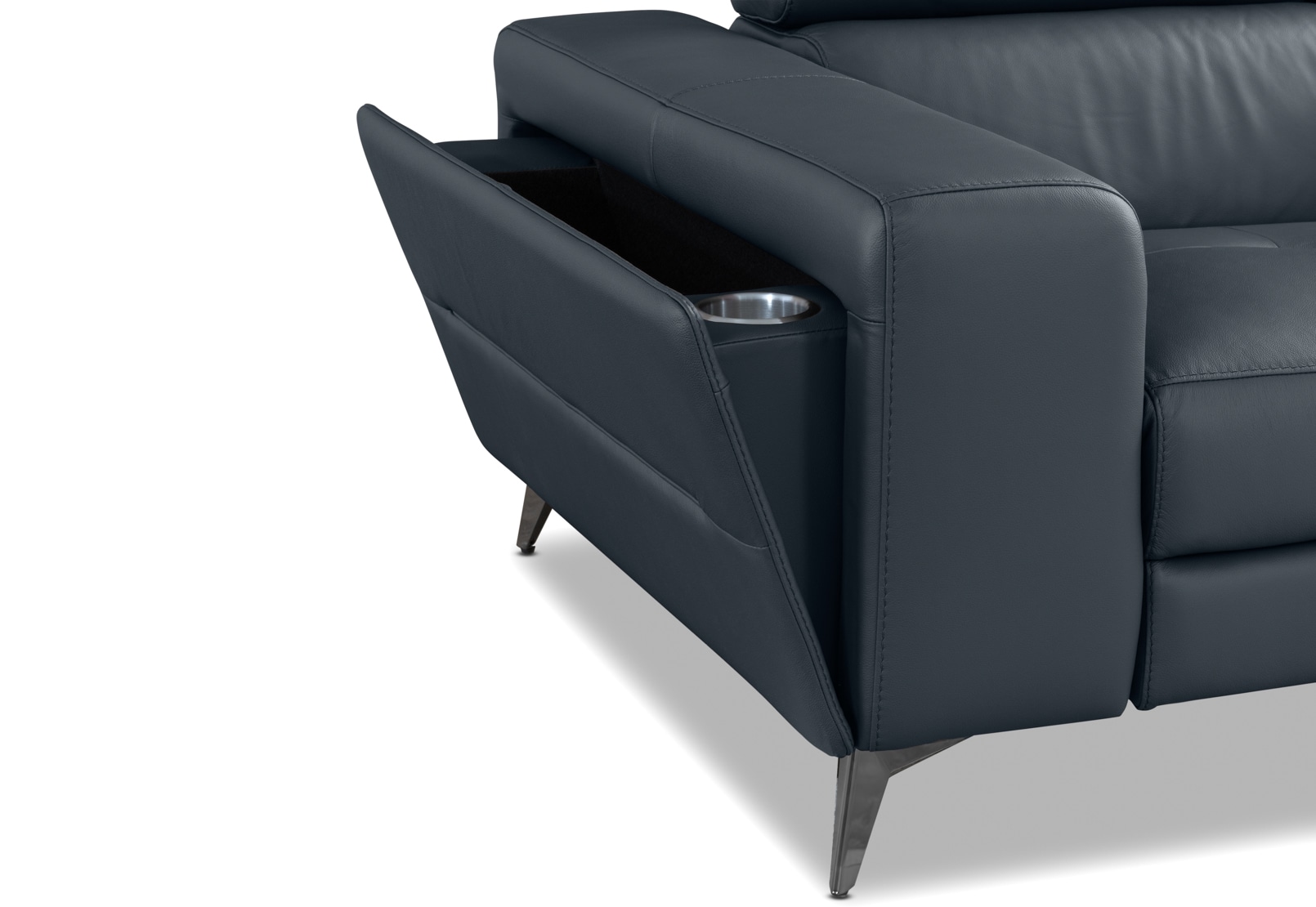 SINATRA LEATHER Media 3 Seater with 2 Inbuilt Electric Recliners – image 12 of 16