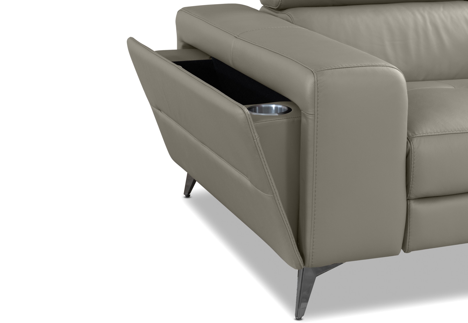 SINATRA LEATHER Media 3 Seater with 2 Inbuilt Electric Recliners – image 12 of 16