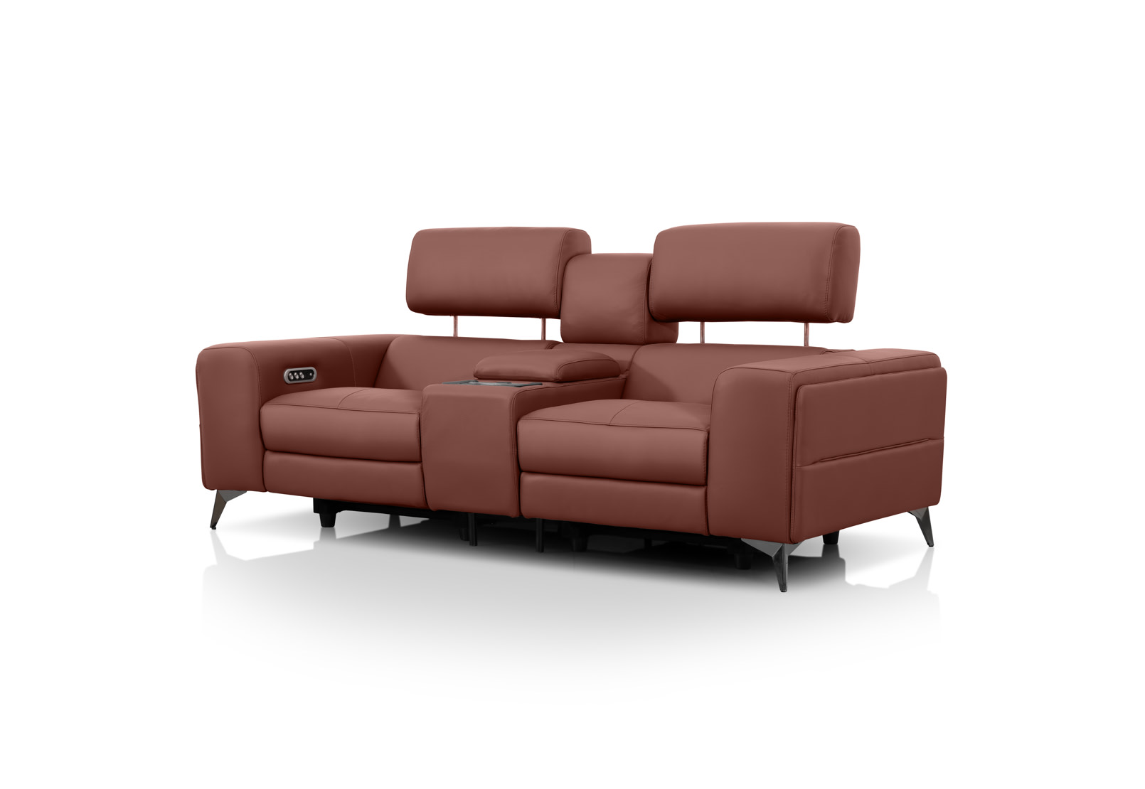 SINATRA LEATHER Media 2 Seater with Inbuilt Electric Recliners – image 5 of 22