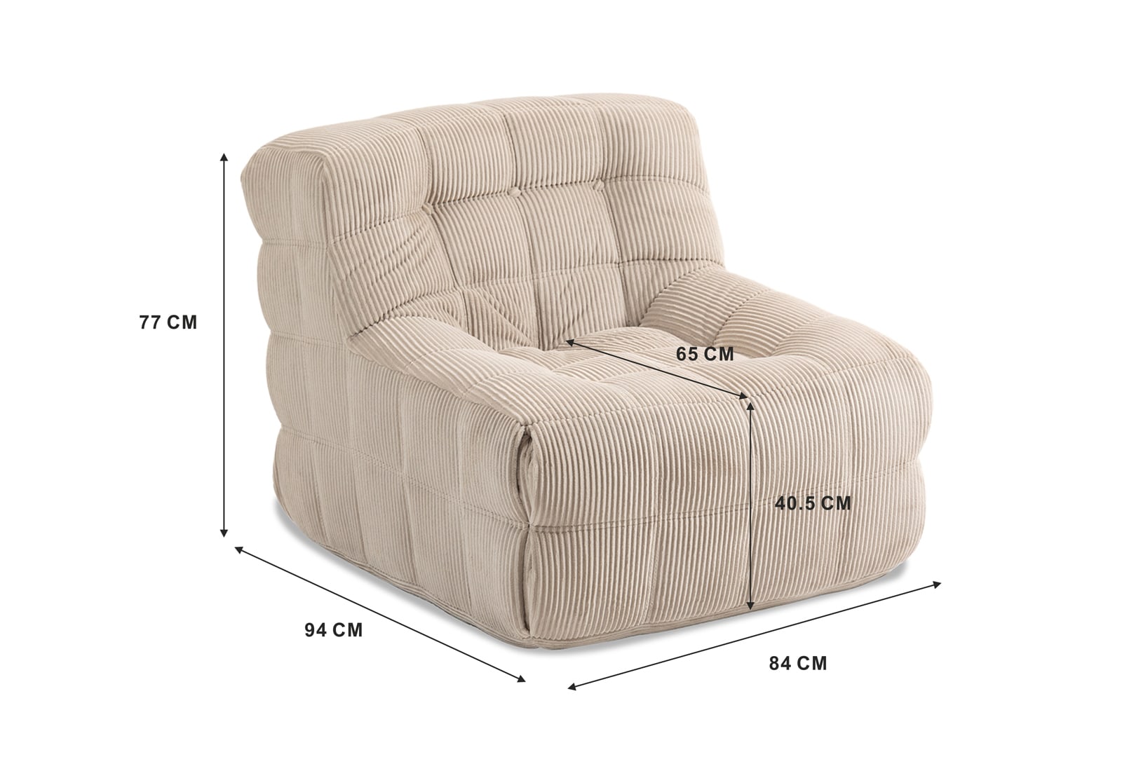 BAUTISTA Accent Chair and Ottoman – image 11 of 19