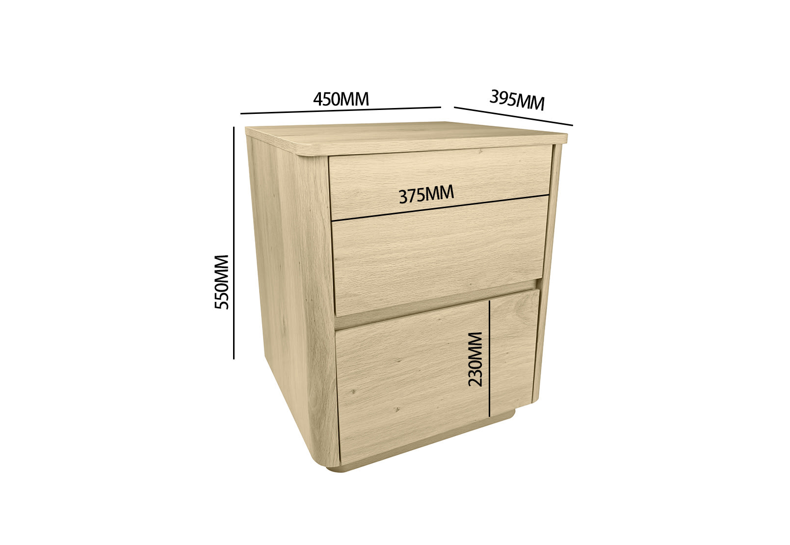 SERRANO 2 Drawer Bedside – image 12 of 13