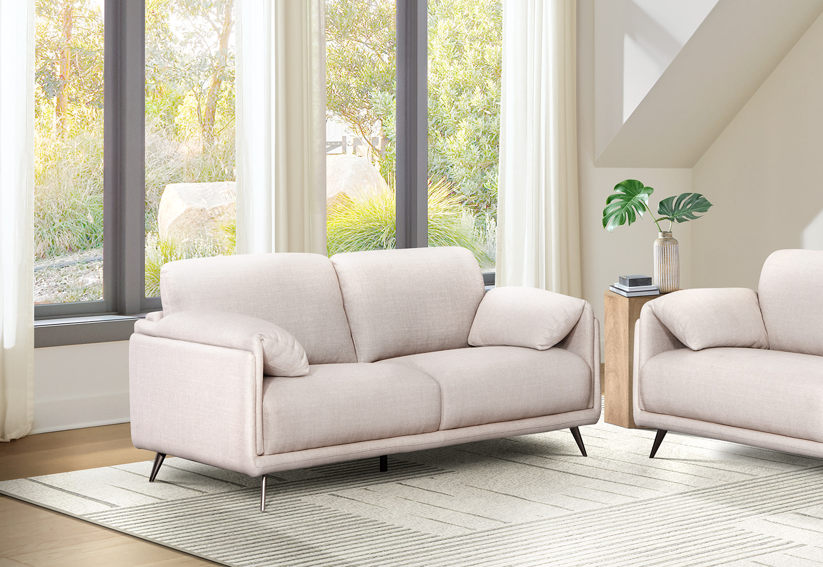 YELLEN FABRIC 2 Seater Sofa (Fabric) – image 1 of 7