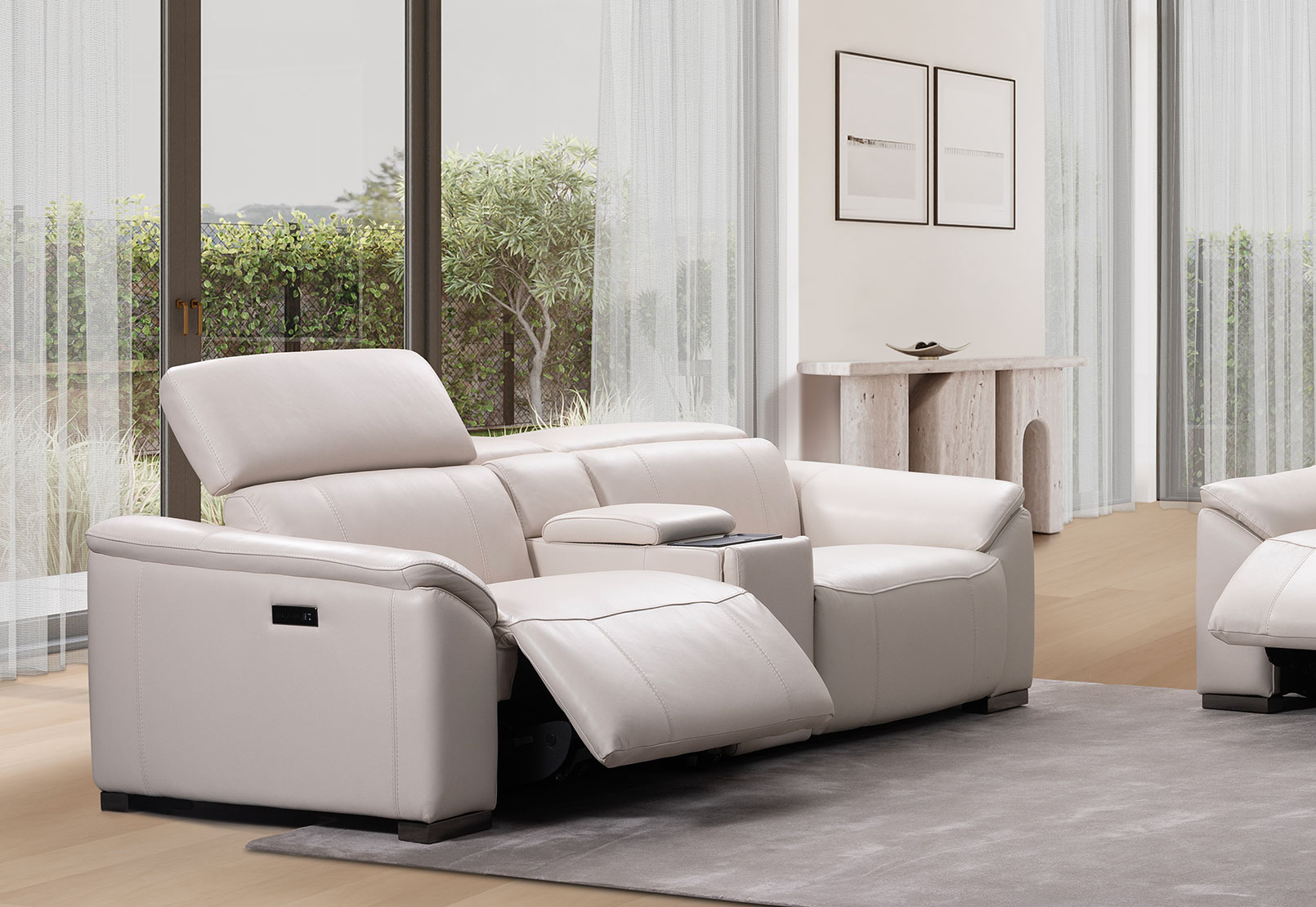 FIORELLA LEATHER 2.5 Seater with Inbuilt Electric Recliners and Console – image 19 of 19