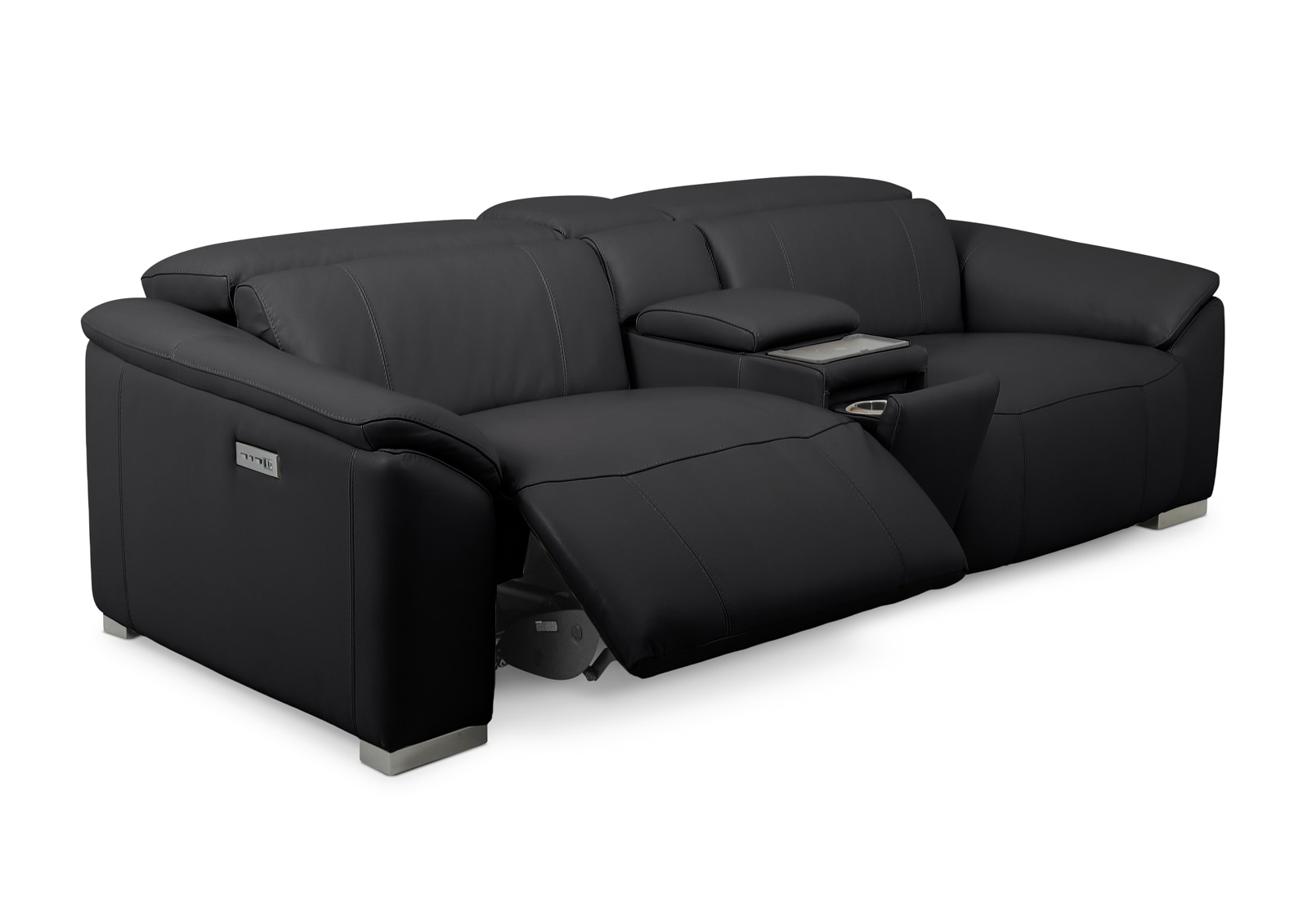 FIORELLA LEATHER 2.5 Seater with Inbuilt Electric Recliners and Console – image 8 of 16