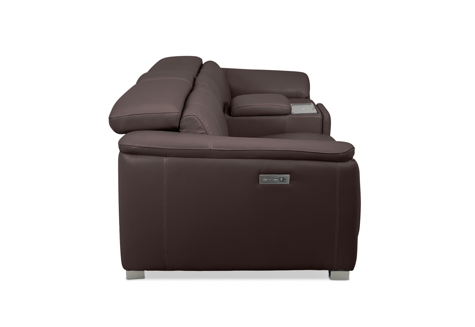FIORELLA LEATHER 2.5 Seater with Inbuilt Electric Recliners and Console – image 9 of 16