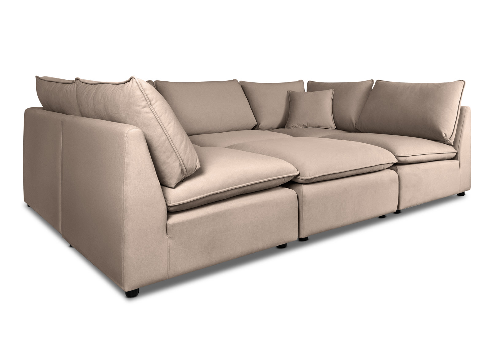 RONSTADT FABRIC Corner Lounge with Ottoman – image 2 of 6