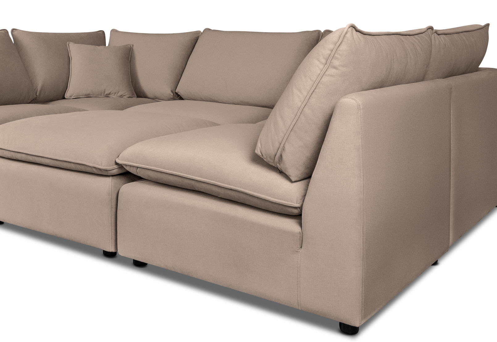 RONSTADT FABRIC Corner Lounge with Ottoman – image 3 of 6