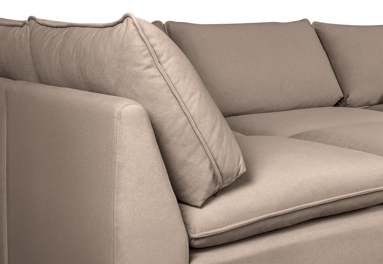 RONSTADT FABRIC Corner Lounge with Ottoman – image 4 of 6