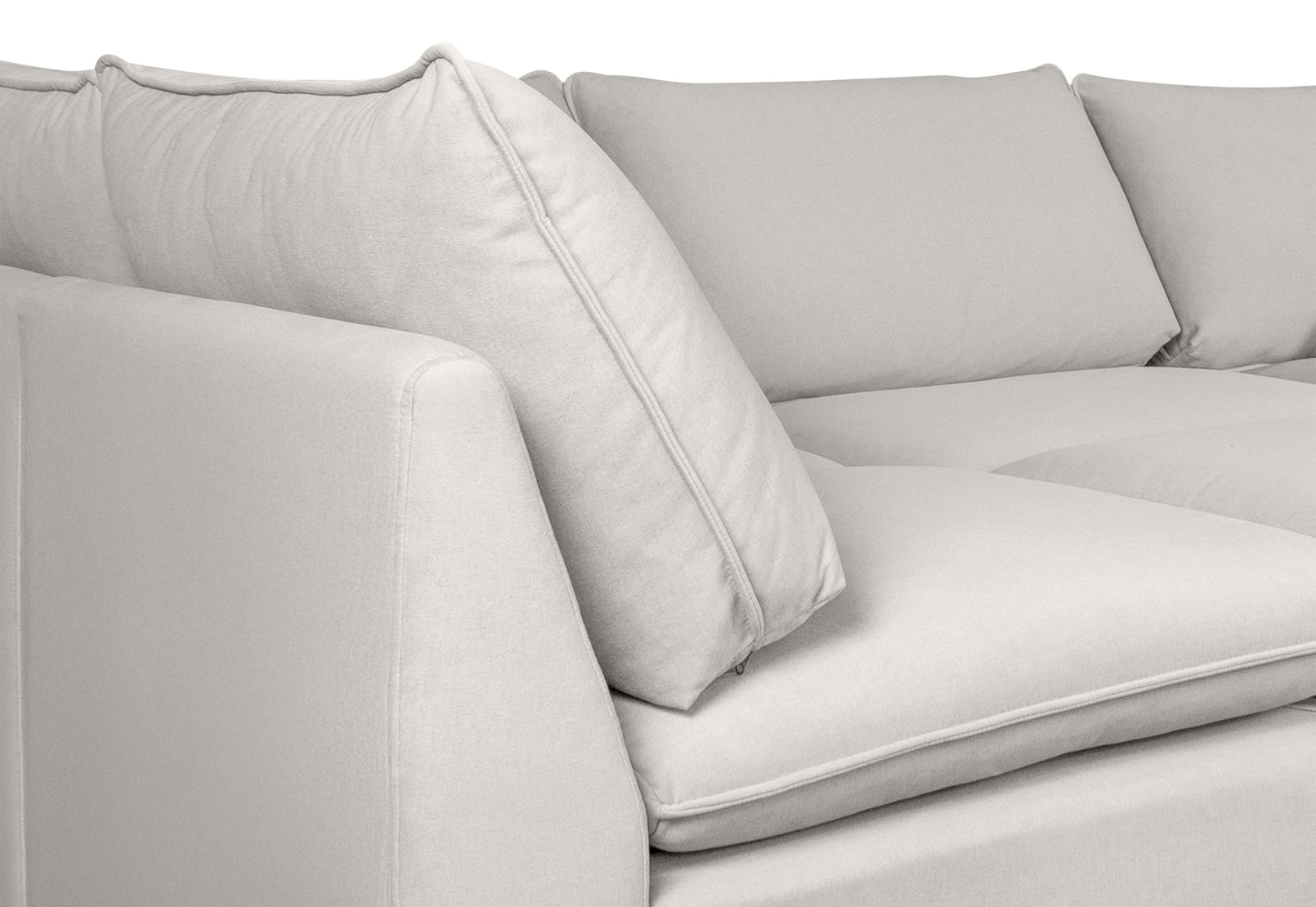 RONSTADT FABRIC Corner Lounge with Ottoman – image 4 of 6