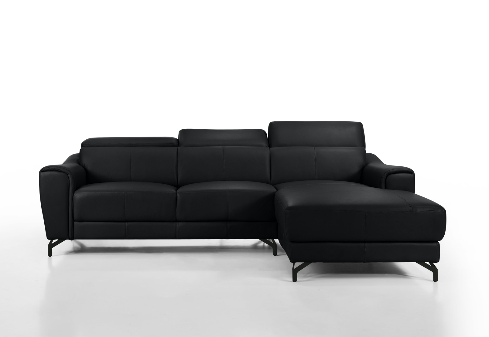 PELOSI LEATHER 3 Seater RHF Chaise – image 2 of 5