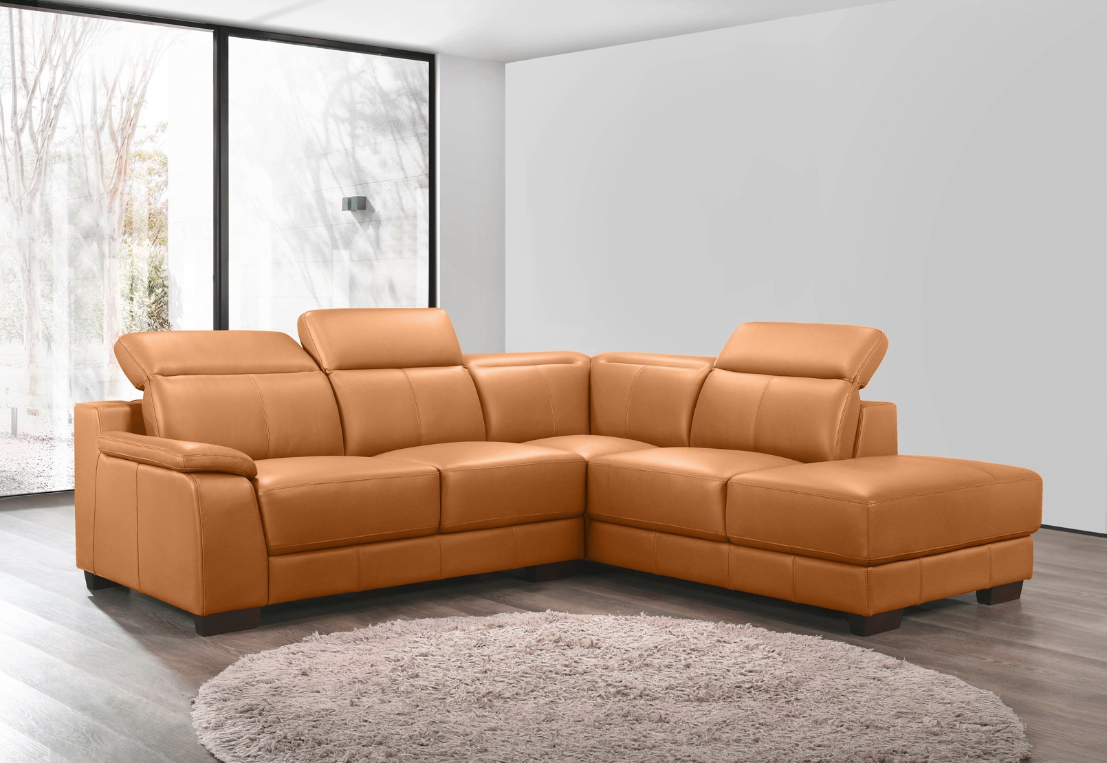 ESCHER LEATHER Corner Lounge RHF Chaise – image 1 of 5