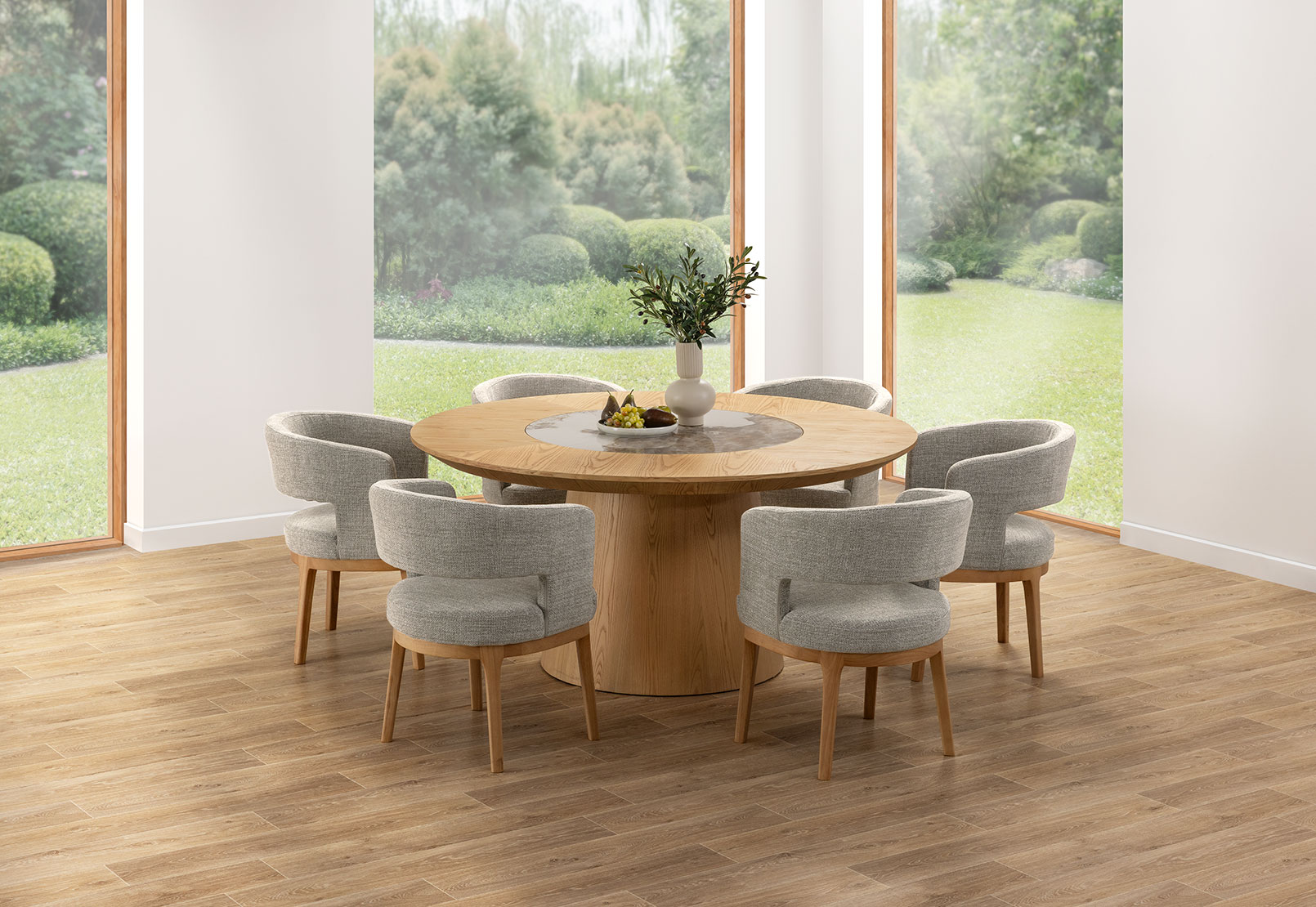 TAKESHI 7 Piece Dining Suite with Godric Dining Chairs – image 11 of 11