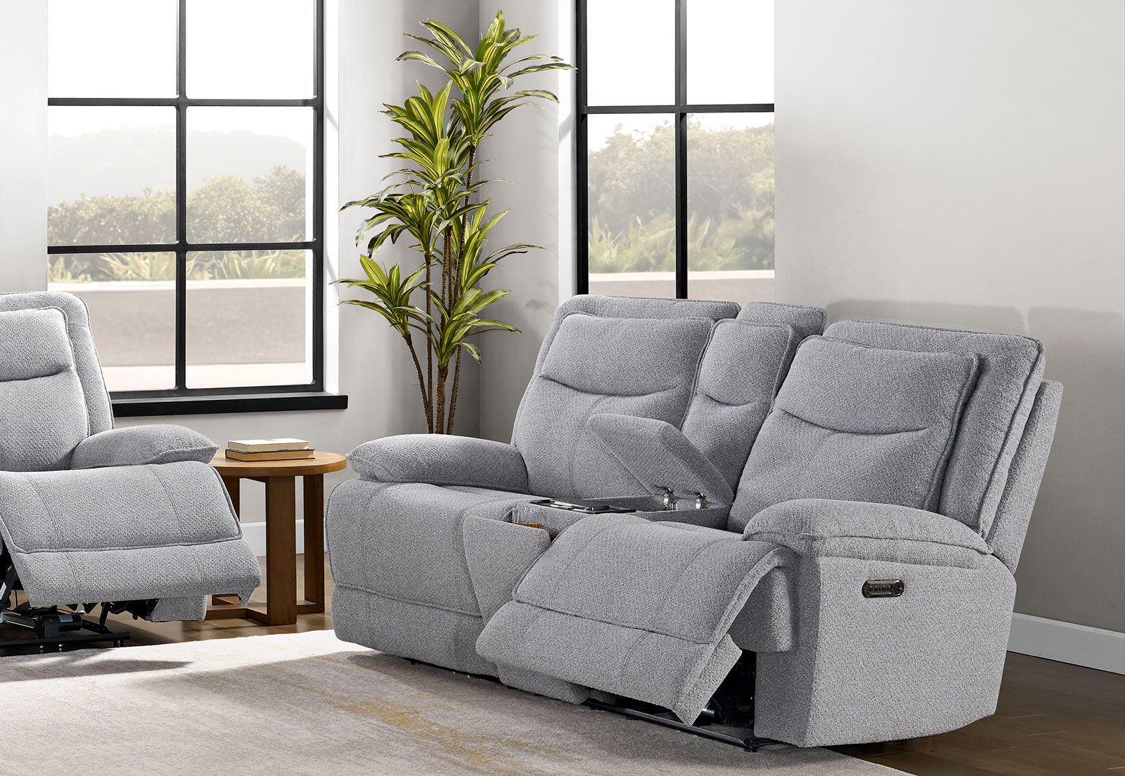 HARLINGEN FABRIC 2S Eectric Recliners with CNS – image 1 of 15