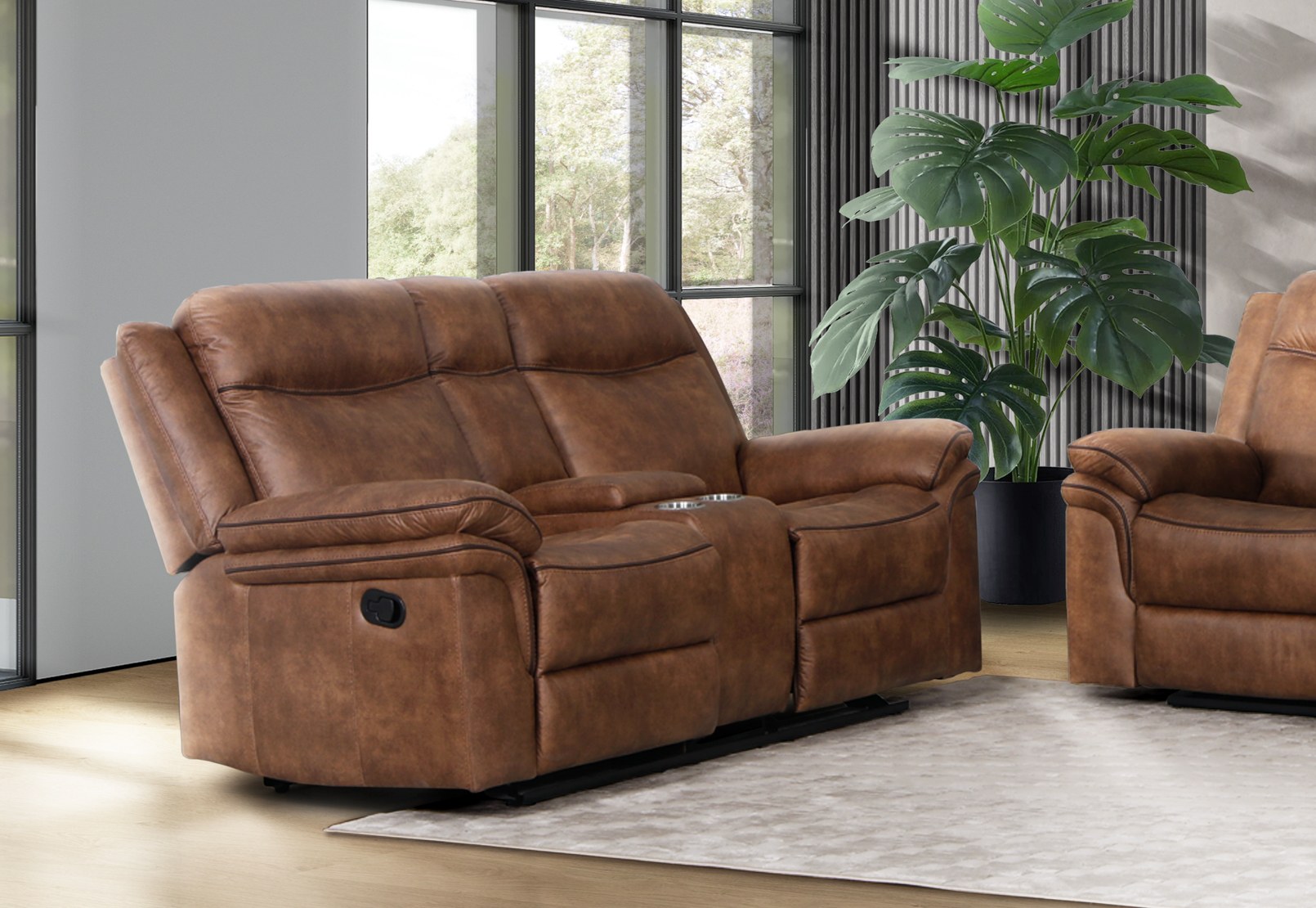 TULSA FABRIC 2S Manual Recliners with CNS – image 1 of 9
