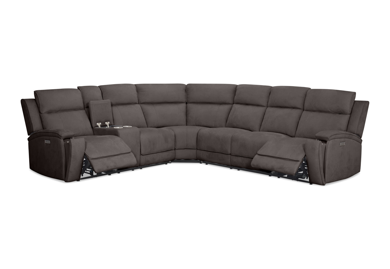 BAYTOWN FABRIC CNR withElectric Recliners – image 4 of 12