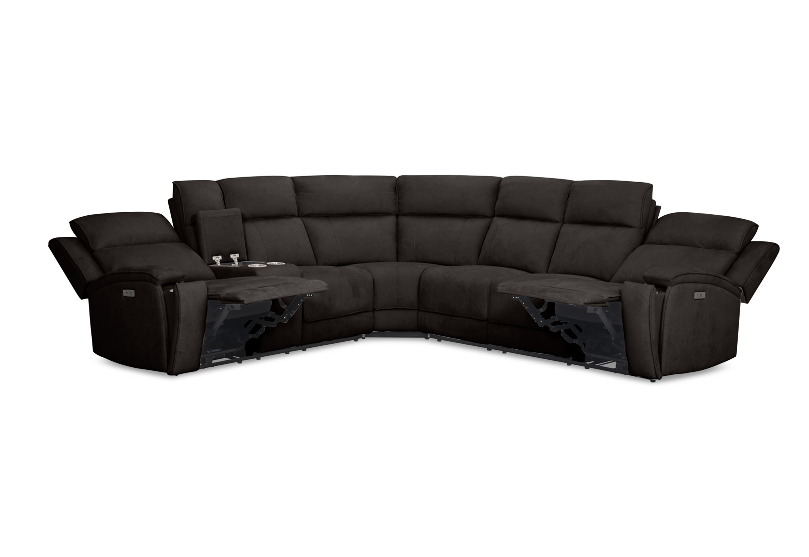 BAYTOWN FABRIC CNR with Electric Recliners – image 3 of 8