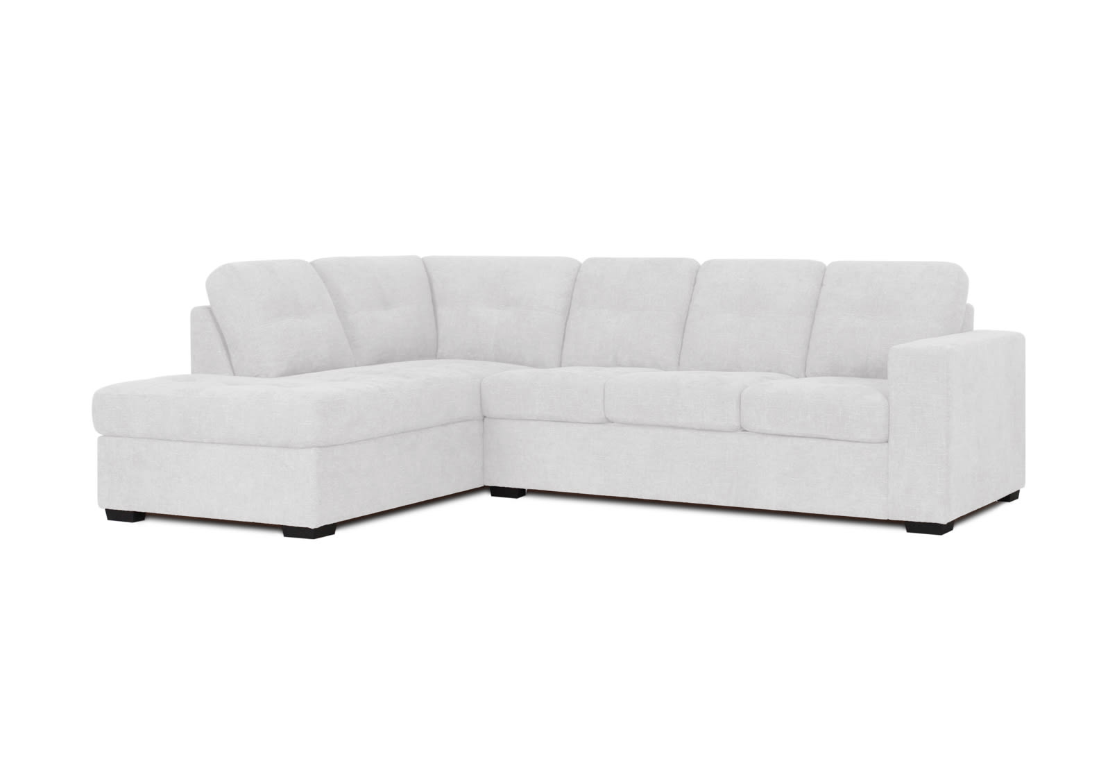 DIAMOND FABRIC Corner LHF Chaise with Sofa Bed – image 3 of 12